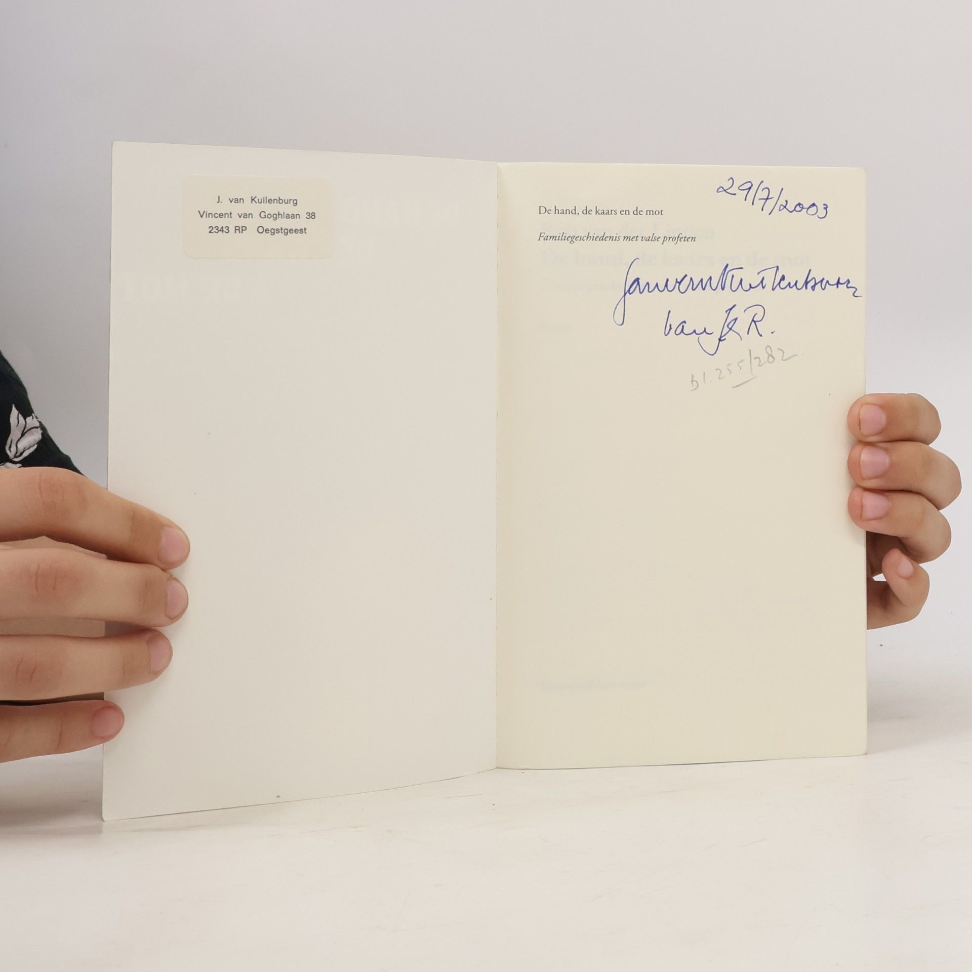 Rob van der Linden De hand, de kaars & de mot