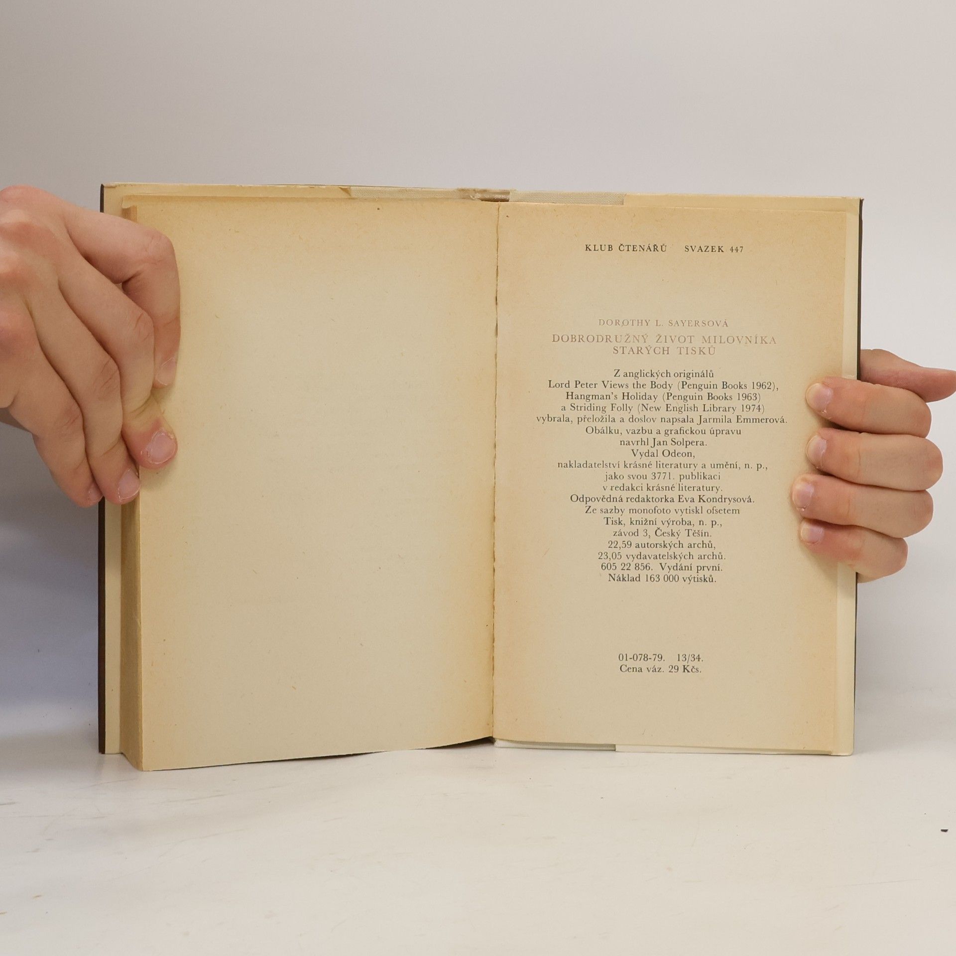 Dorothy L. Sayers Dobrodružný život milovníka starých tisků