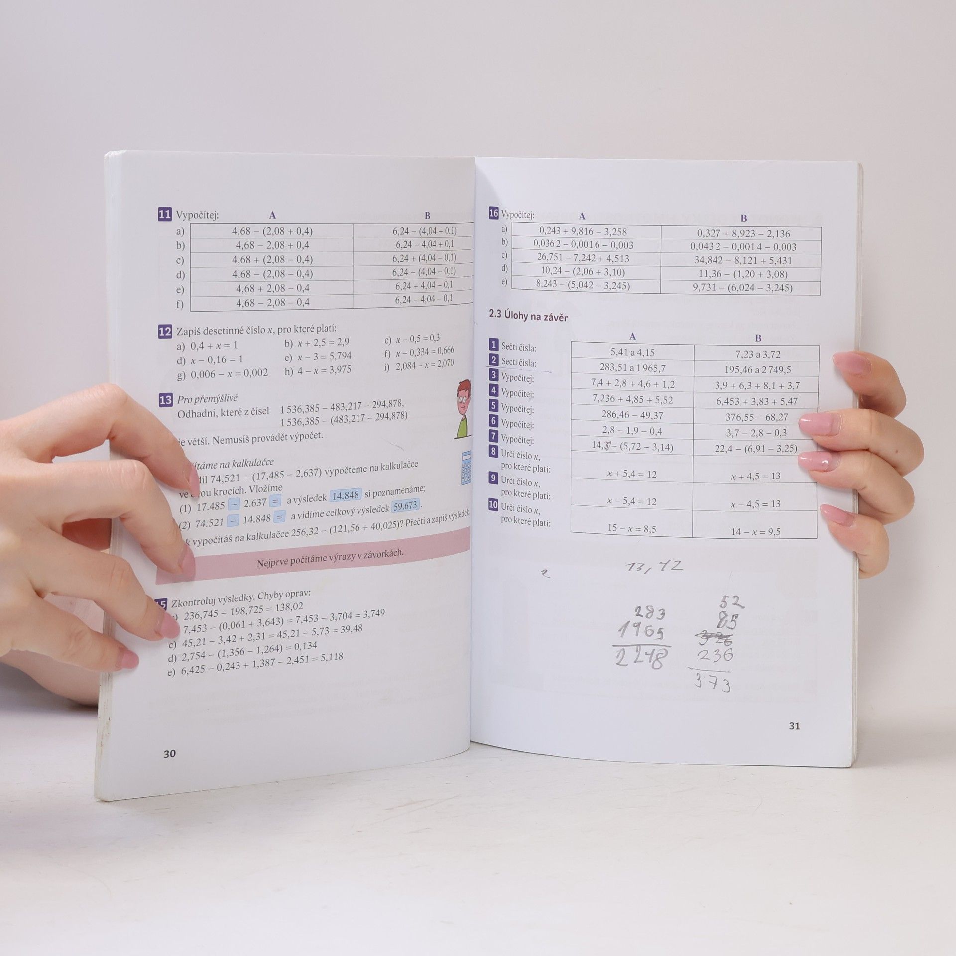 Oldřich Odvárko Matematika pro 6. ročník základní školy. [2], Desetinná čísla. Dělitelnost