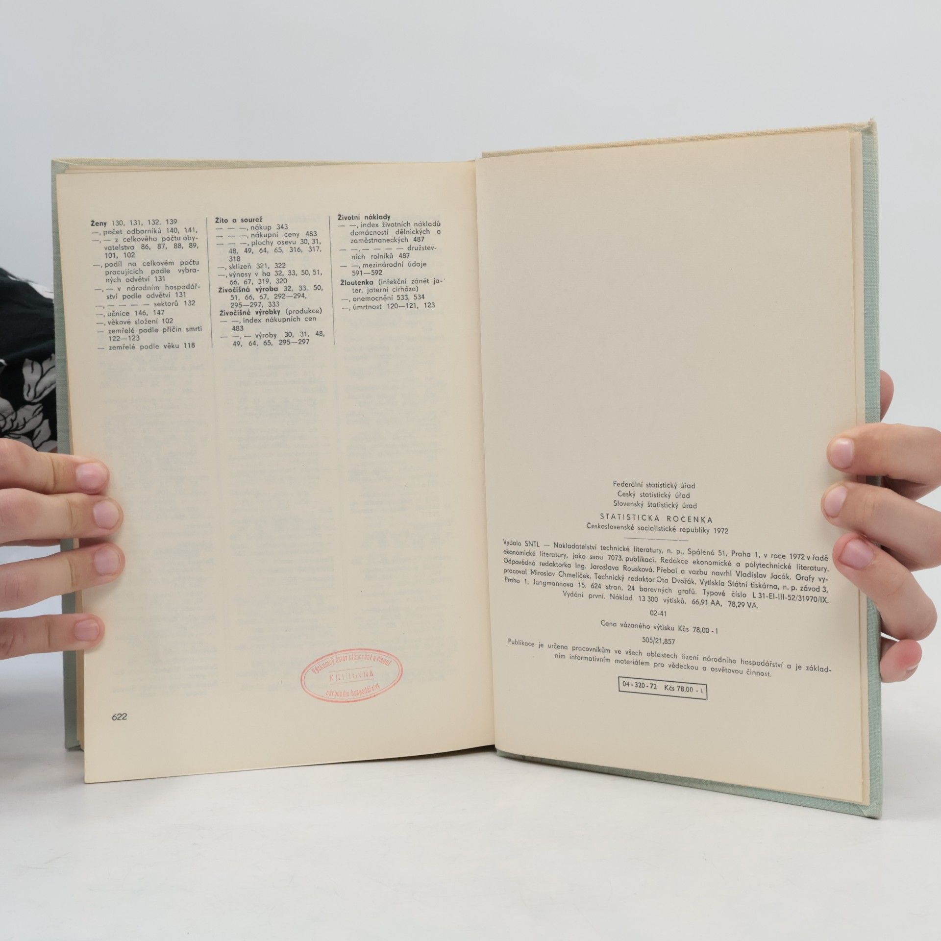 Kolektív autorov Statistická ročenka ČSSR 1972