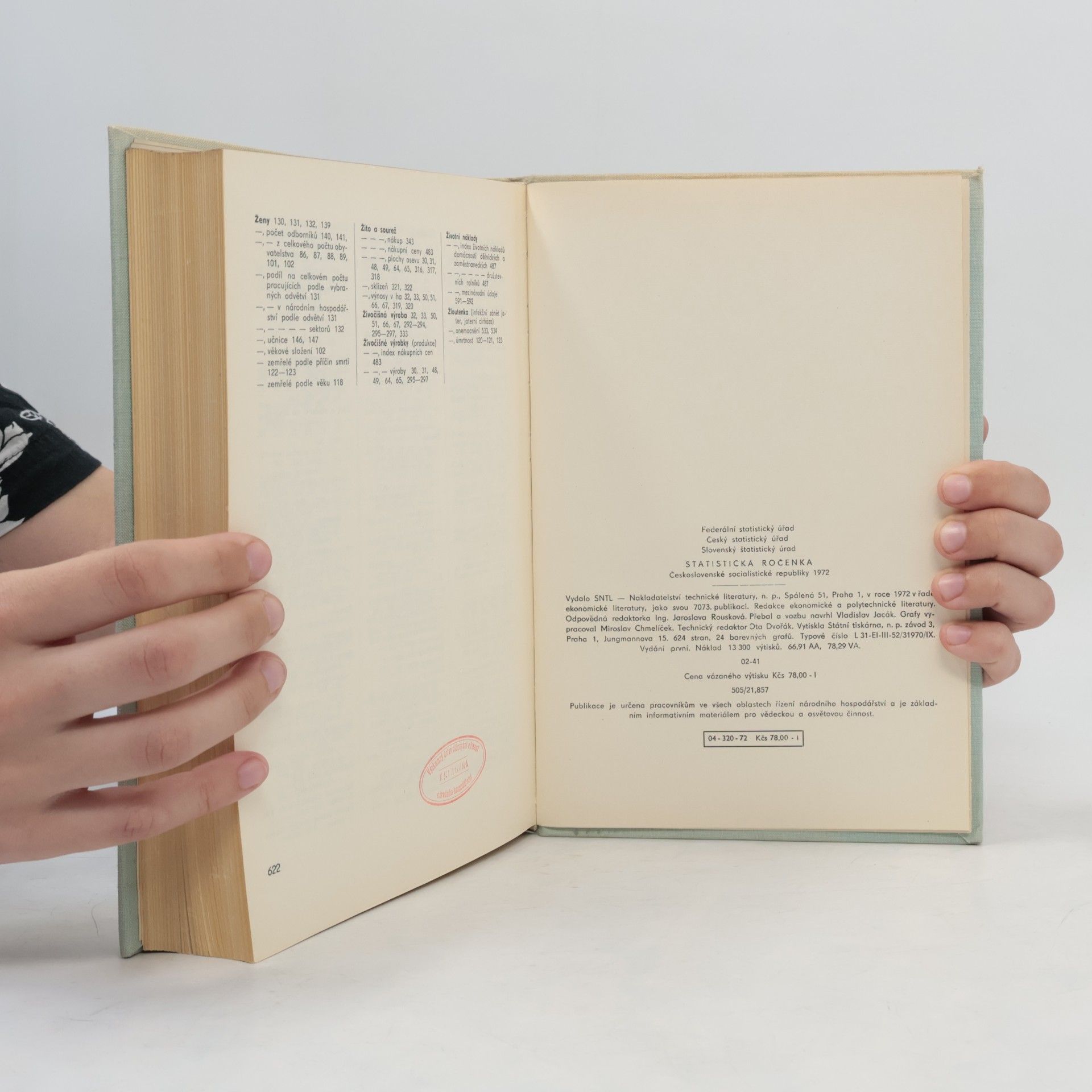 Kolektív autorov Statistická ročenka ČSSR 1972
