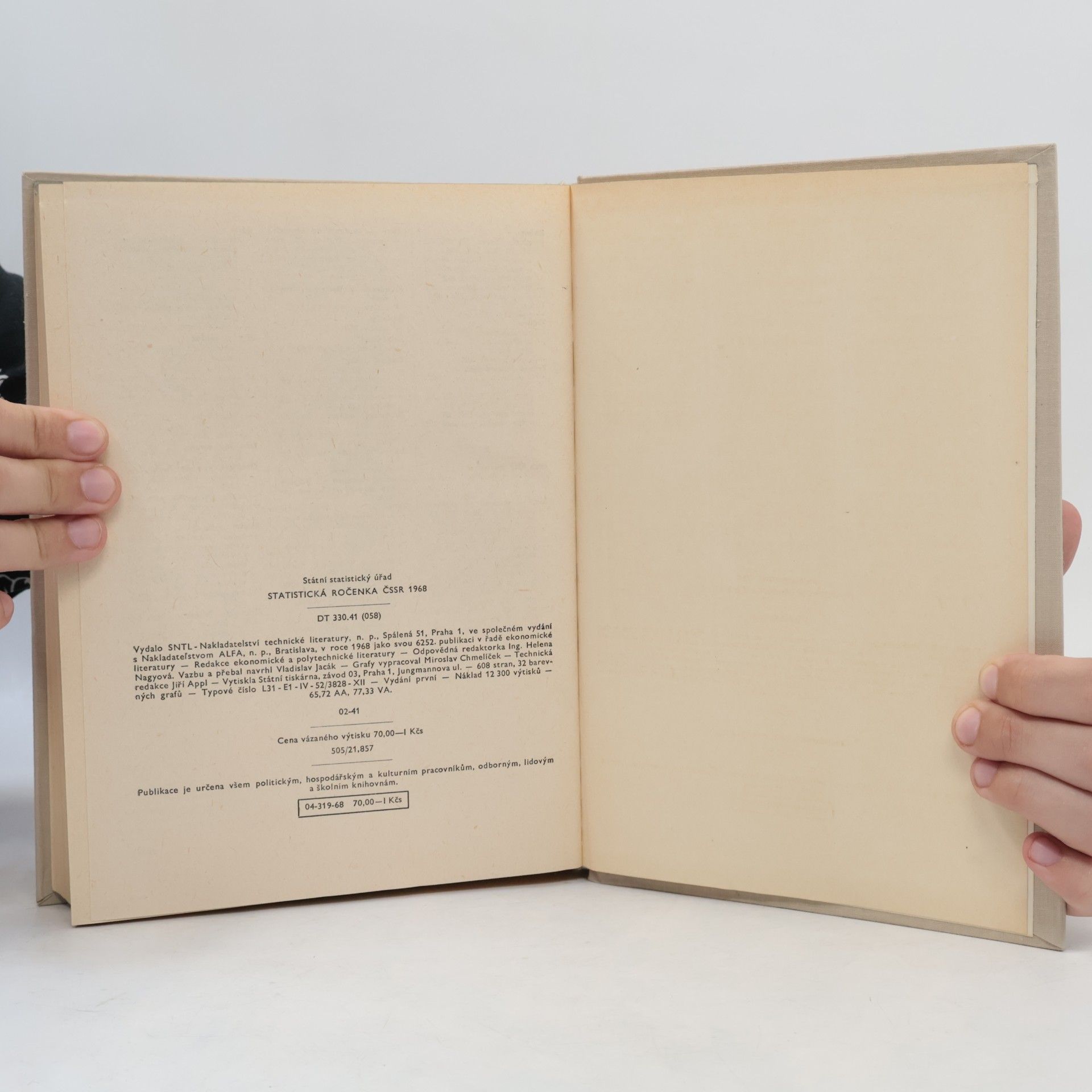 Kolektív autorov Statistická ročenka ČSSR 1968