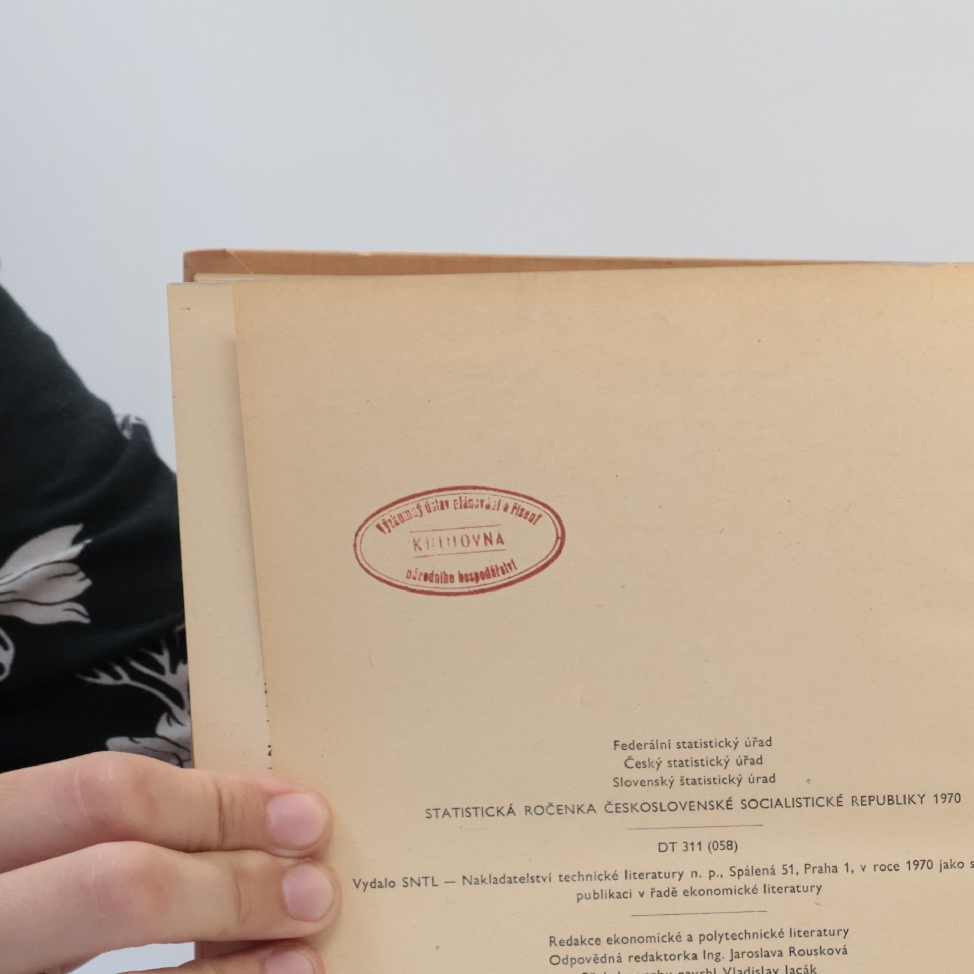 Collectif d'auteurs Statistická ročenka ČSSR 1970