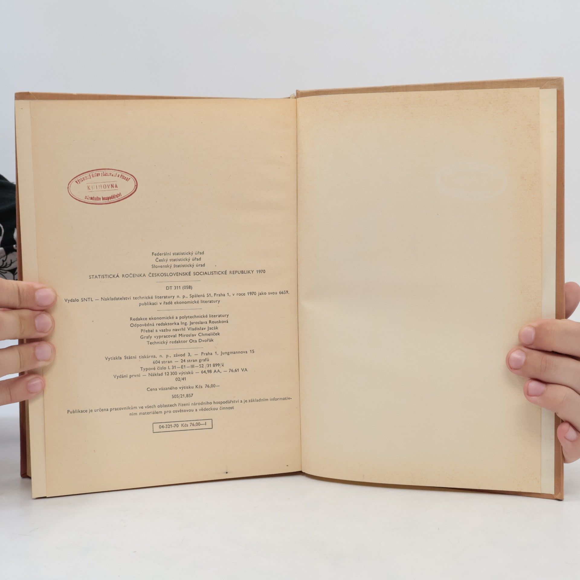Collectif d'auteurs Statistická ročenka ČSSR 1970