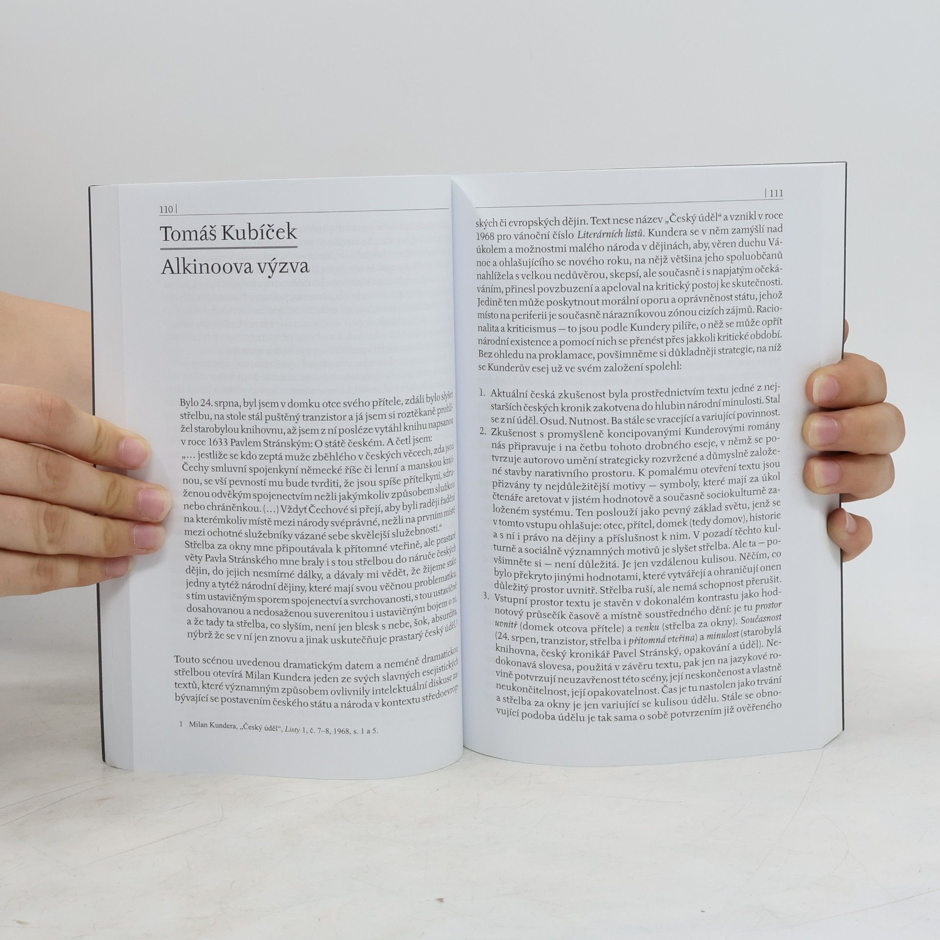 Bohumil Fořt Milan Kundera, aneb, Co zmůže literatura?