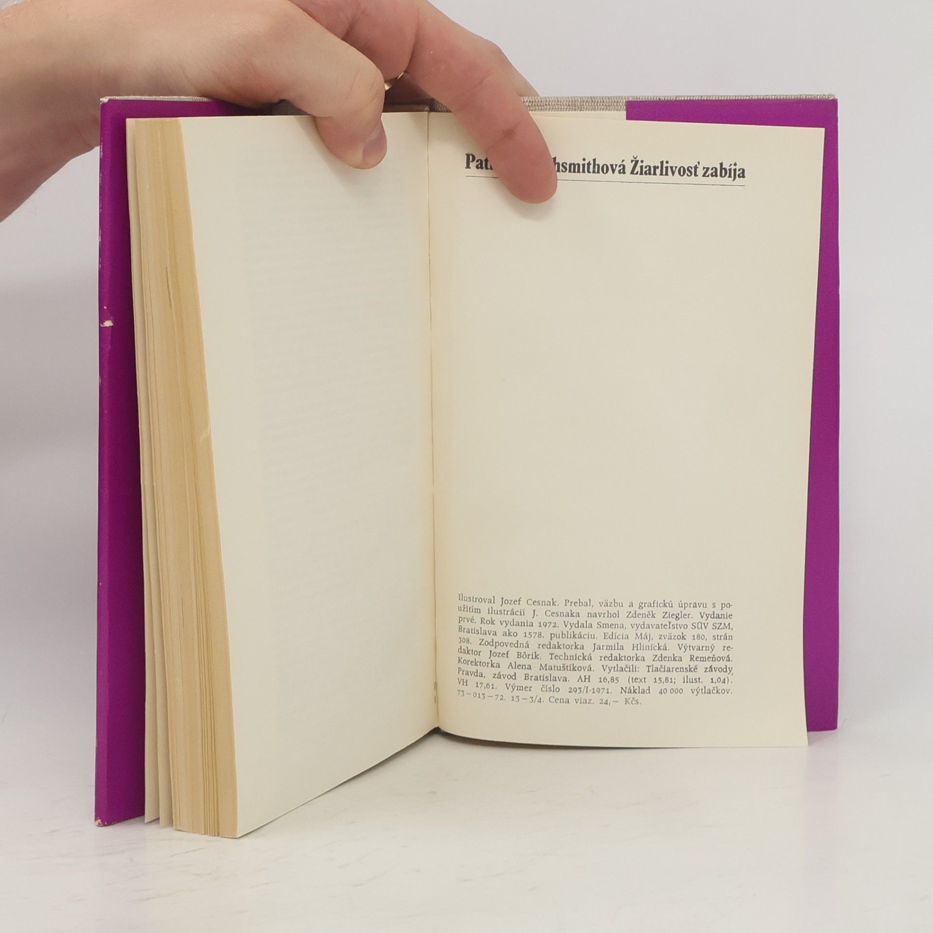 Patricia Highsmith Žiarlivosť zabíja