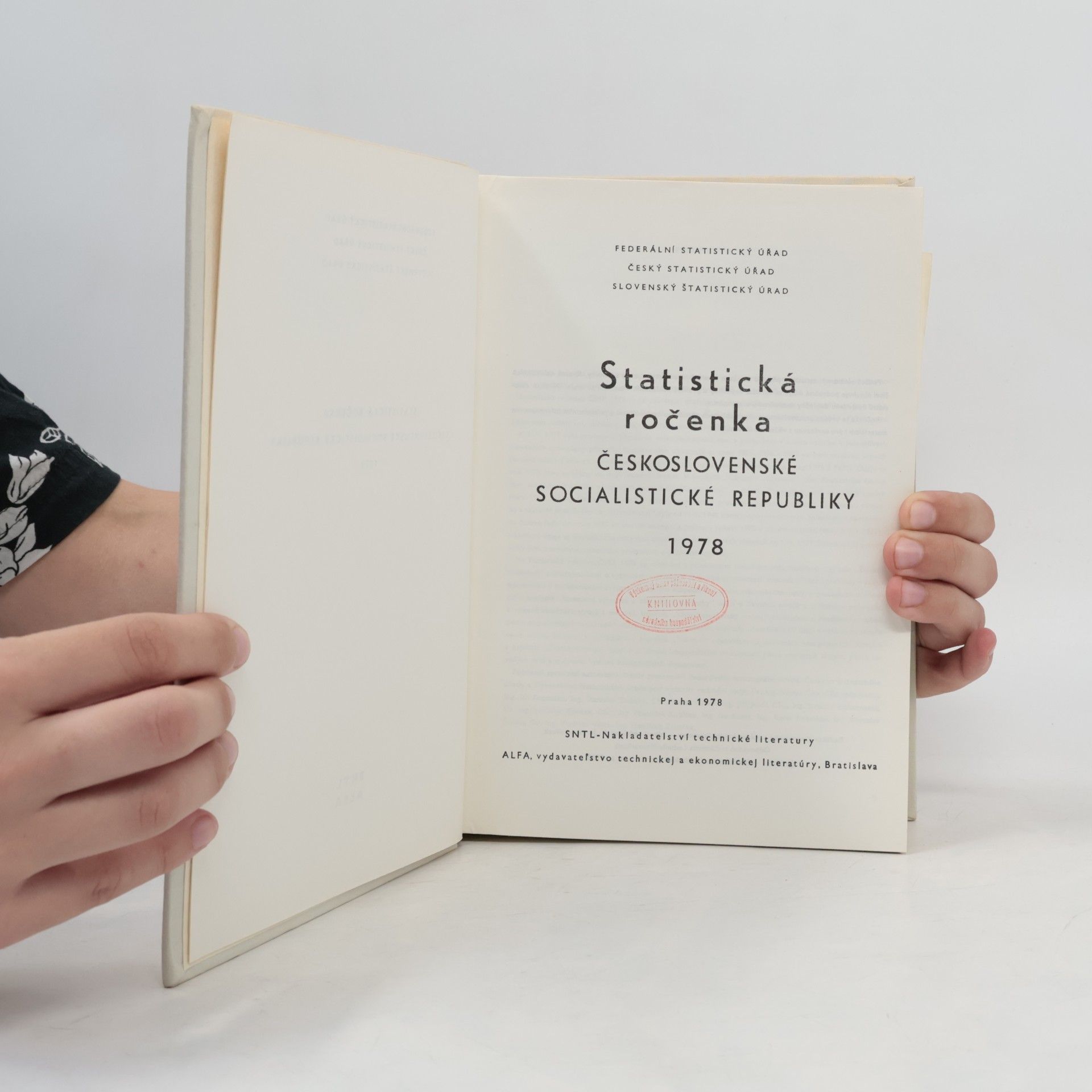 Kolektív autorov Statistická ročenka Českoslovnské socialistické republiky 1978