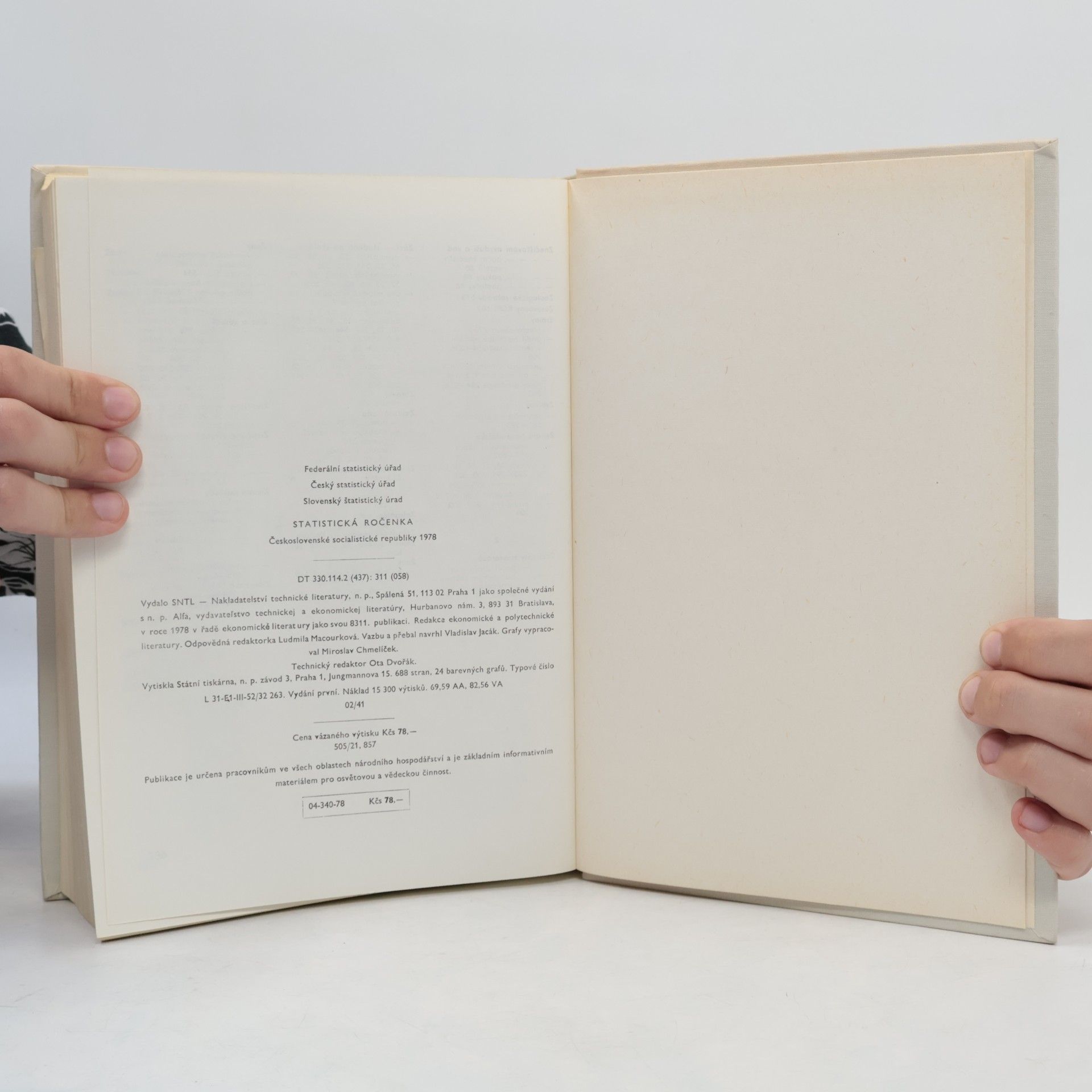 Kolektív autorov Statistická ročenka Českoslovnské socialistické republiky 1978