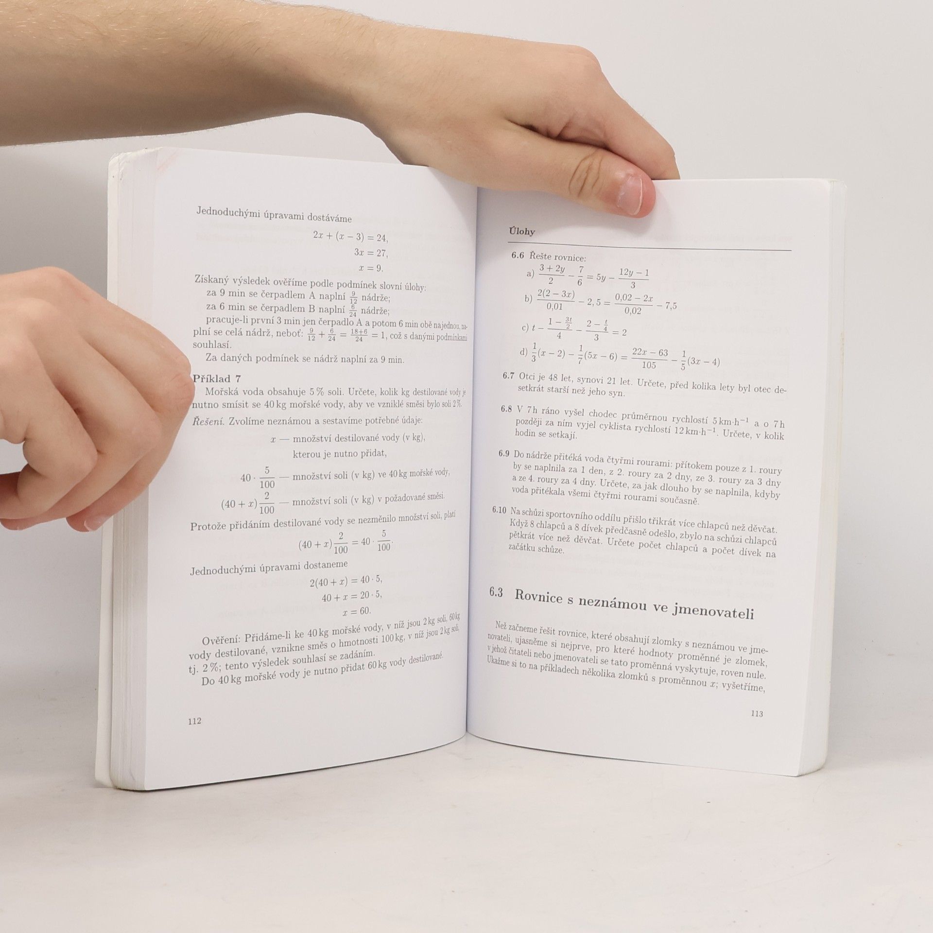 Emil Calda Matematika pro netechnické obory SOŠ a SOU. 1. díl