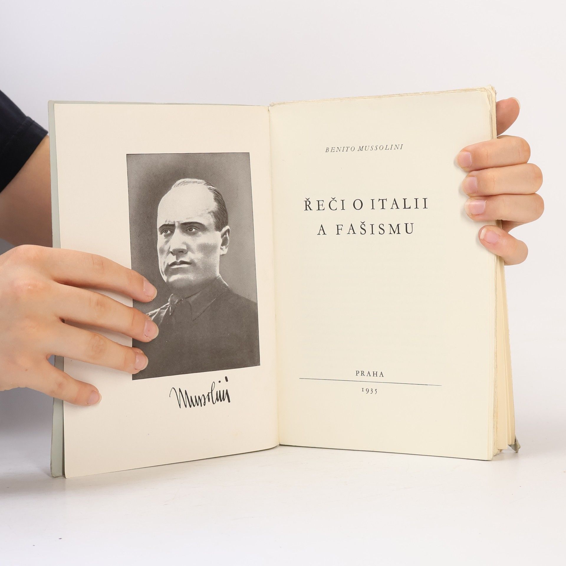 Benito Mussolini Řeči o Itálii a fašismu