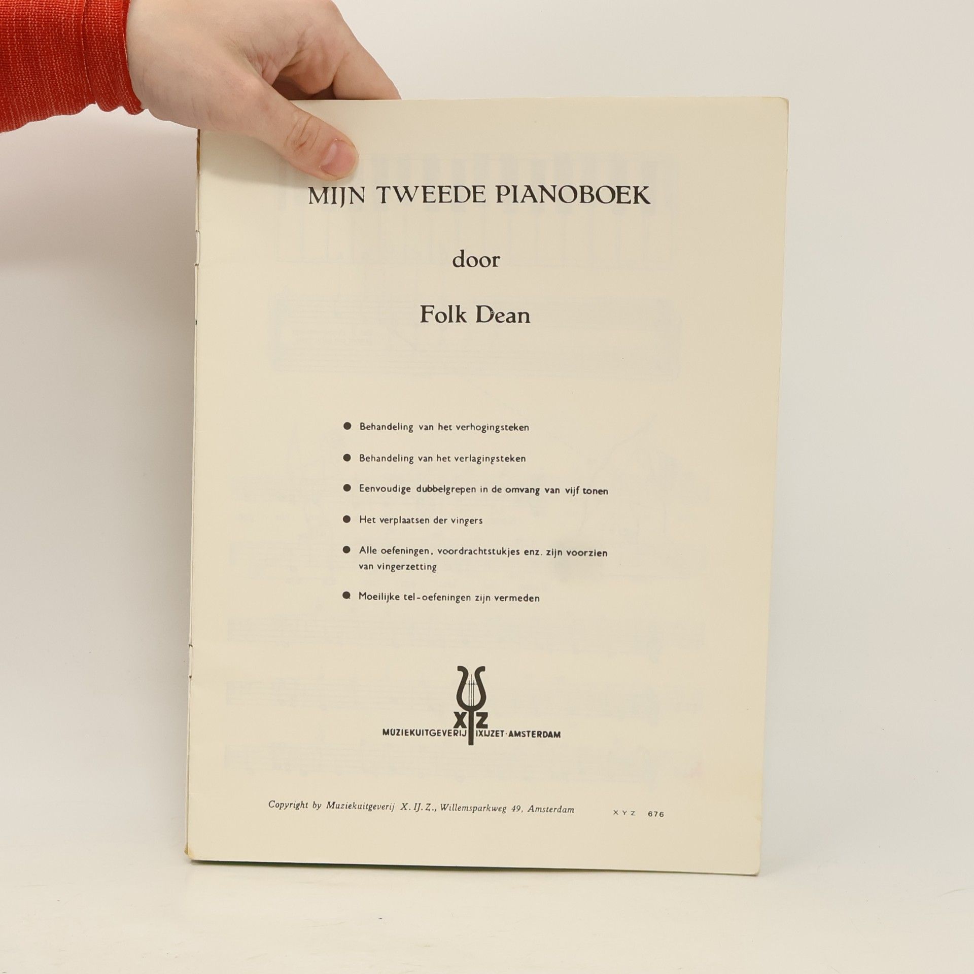 FOLK DEAN Mijn Tweede Pianoboek