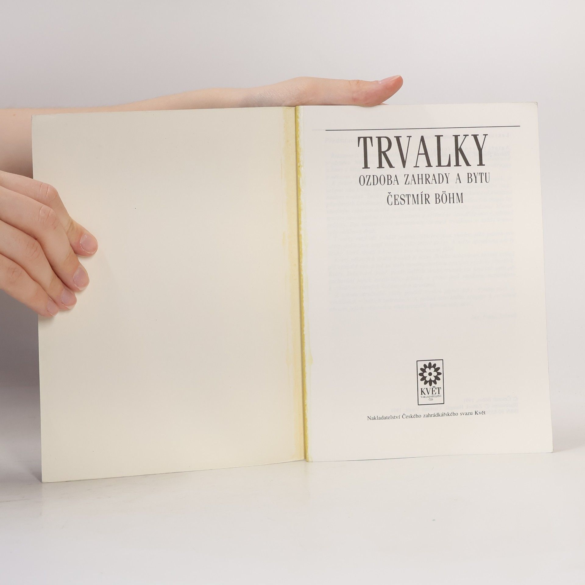Čestmír Böhm Trvalky. Ozdoba zahrady a bytu.