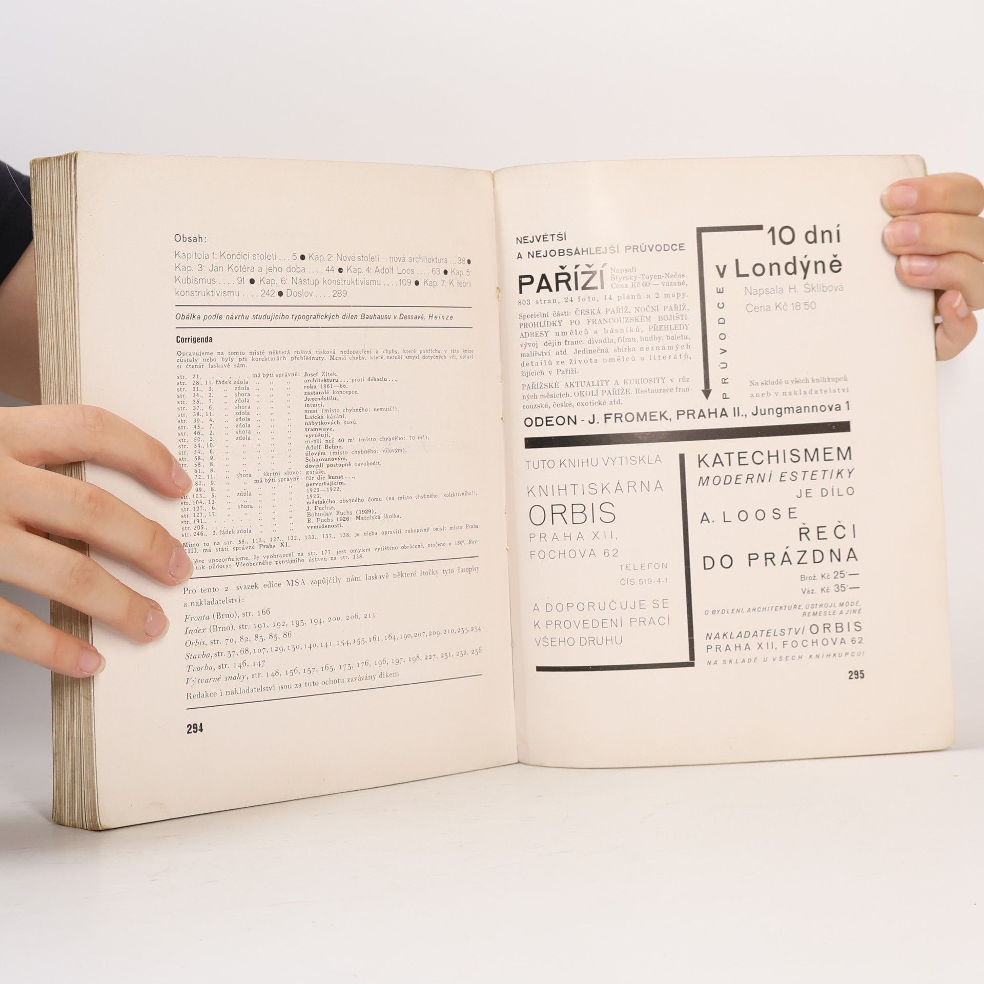 Karel Teige MSA 2. Moderní architektura v Československu