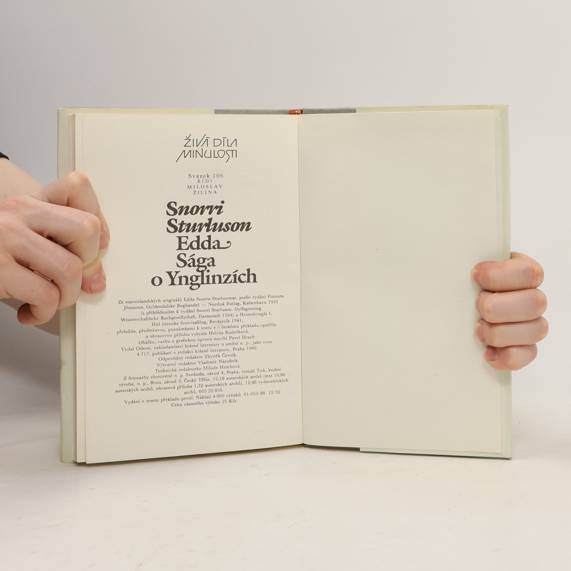 Snorri Sturluson Edda. Sága o Ynglinzích