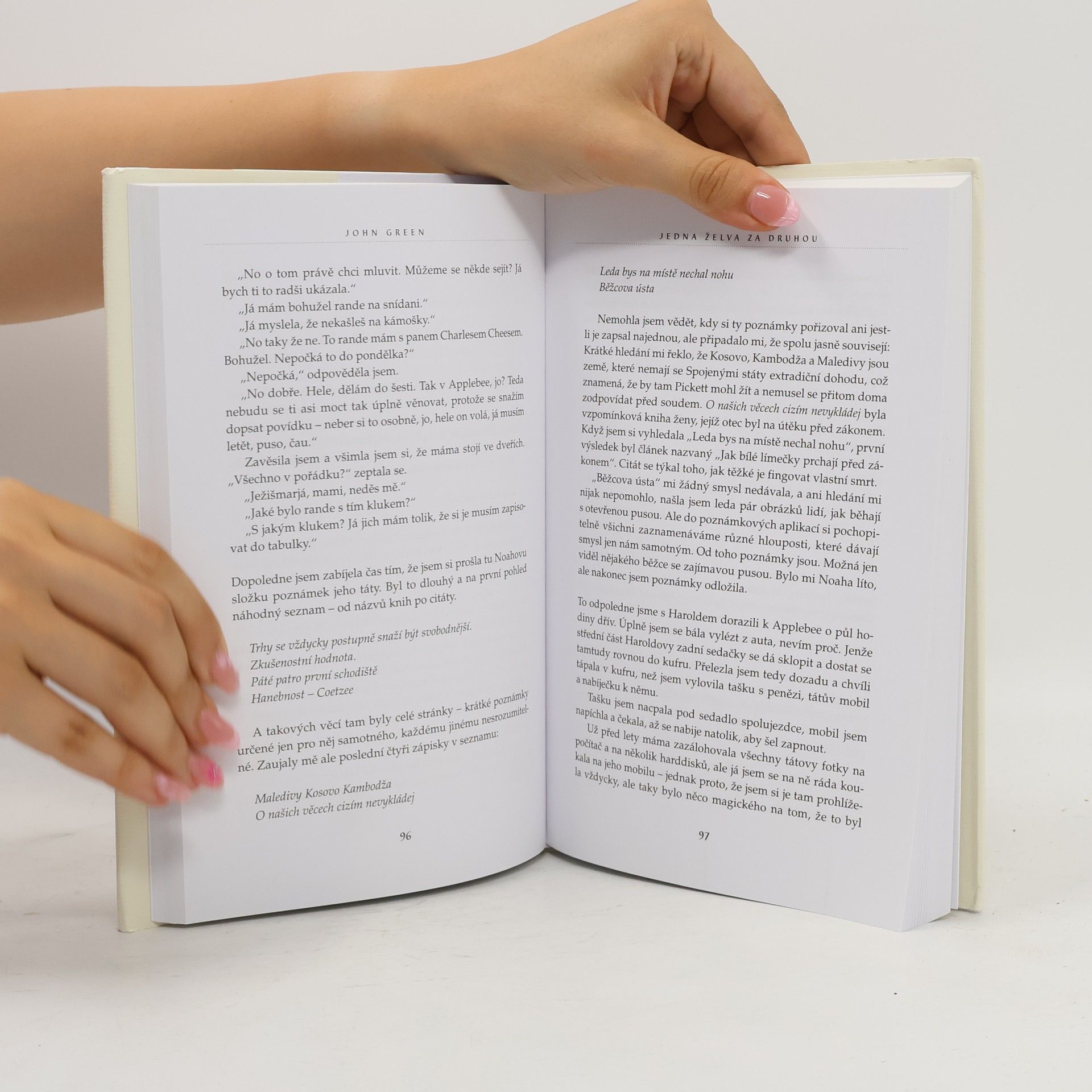 John Green Jedna želva za druhou
