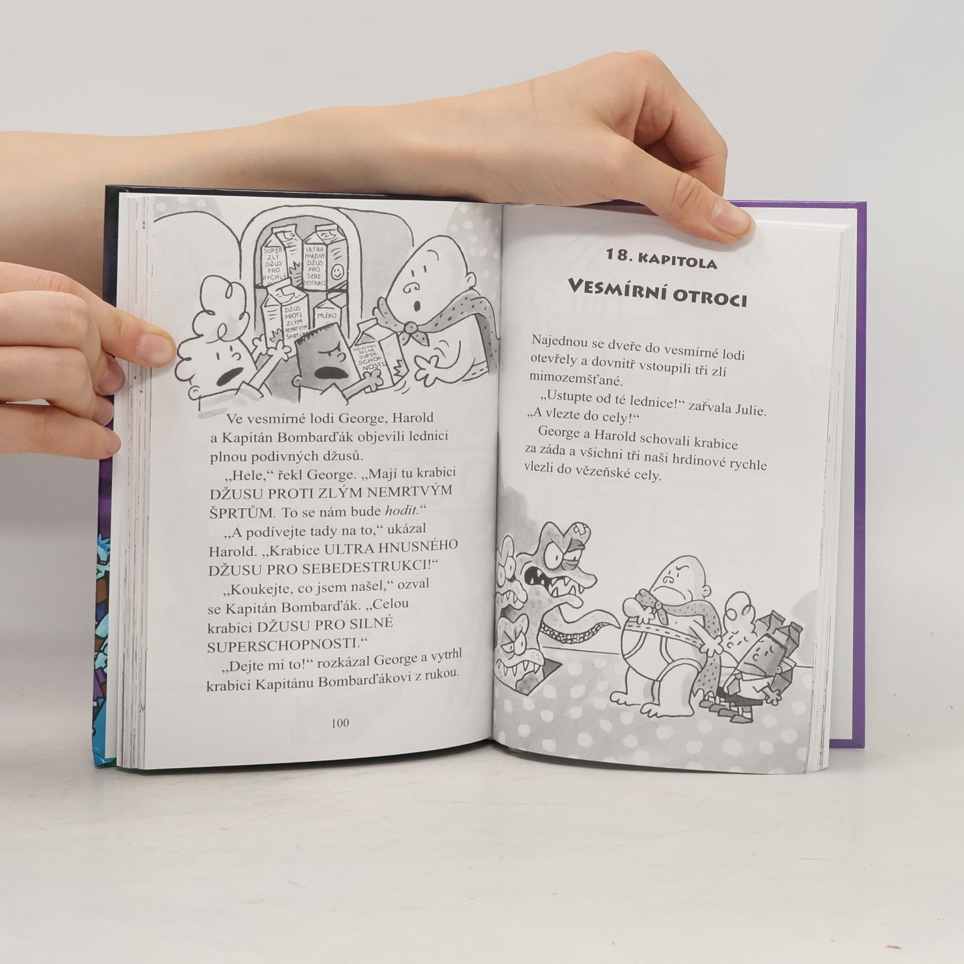 Dav Pilkey Kapitán Bombarďák a invaze neuvěřitelně zlých mimozemských kuchařek (a následný útok úplně stejně zlých nemrtvých šprtů)