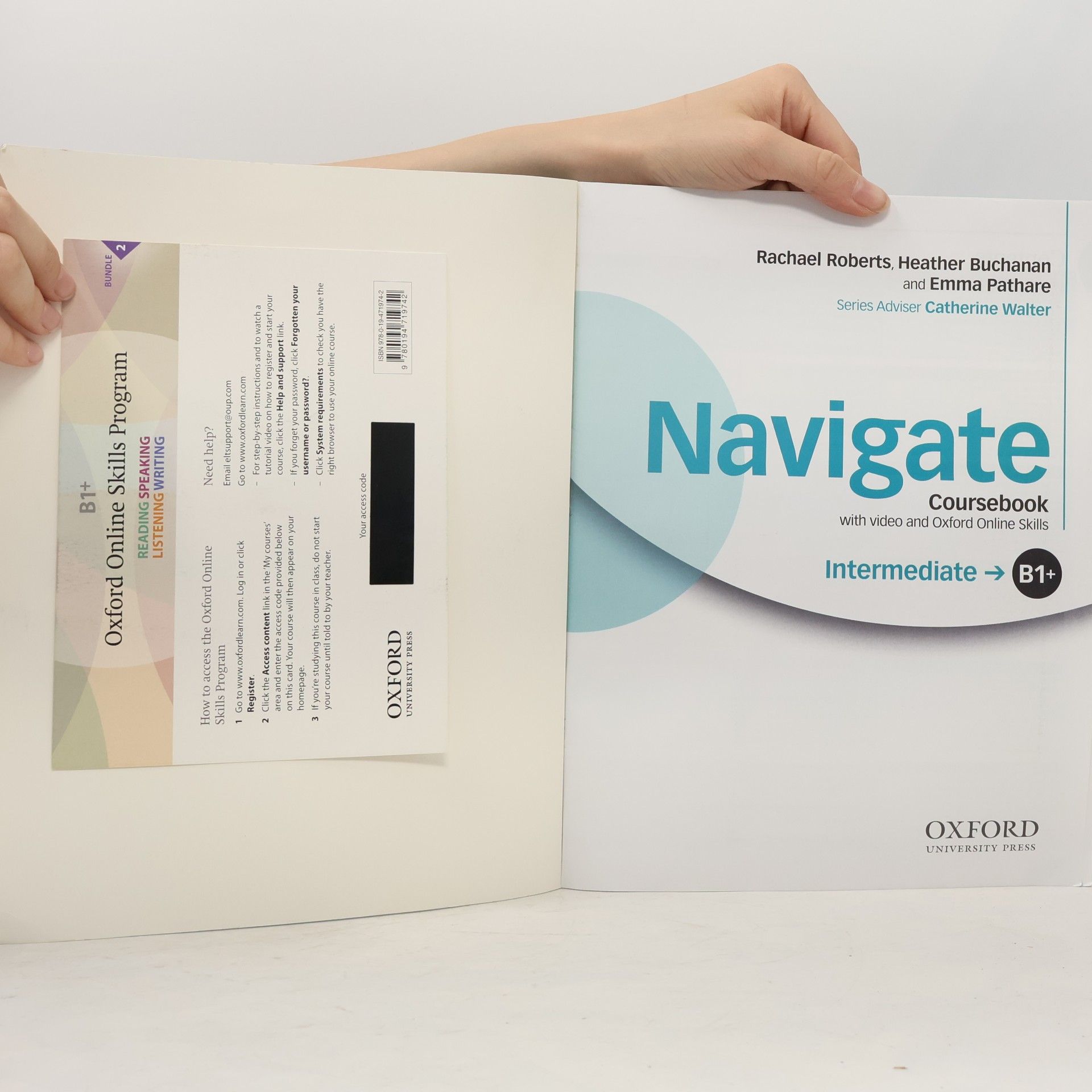 Various authors Navigate B1+ : intermediate. Coursebook with video and Oxford Online Skills