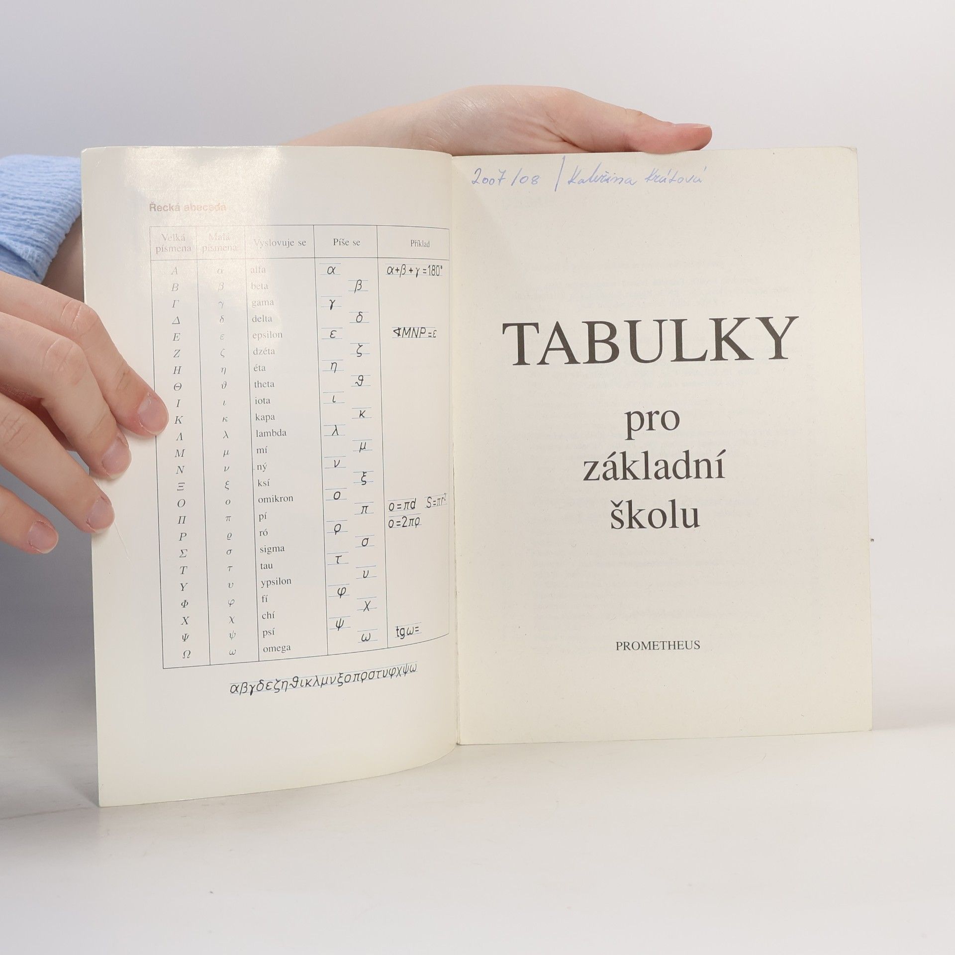 Růžena Kolářová Tabulky pro základní školu