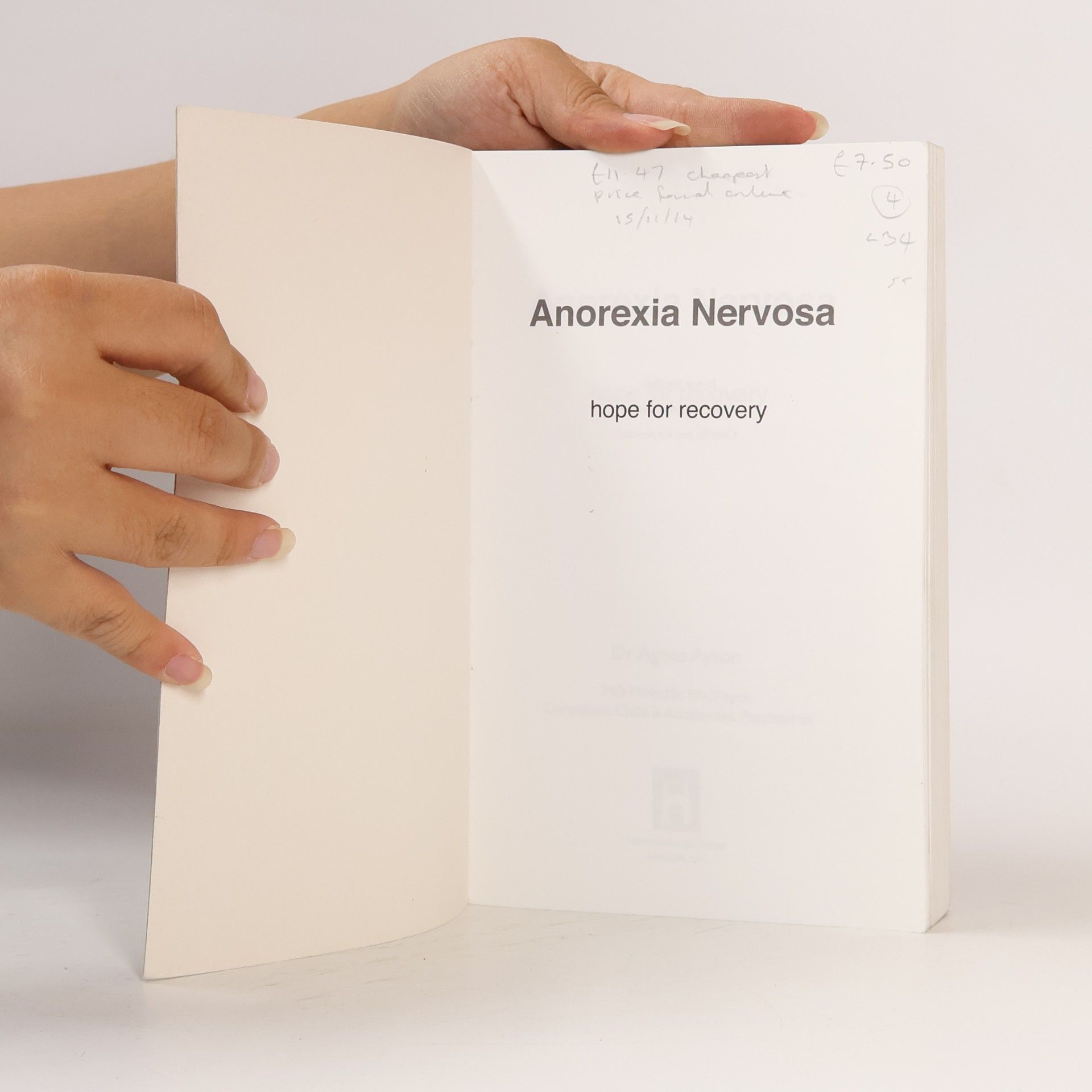 Dr. Agnes Ayton Anorexia Nervosa