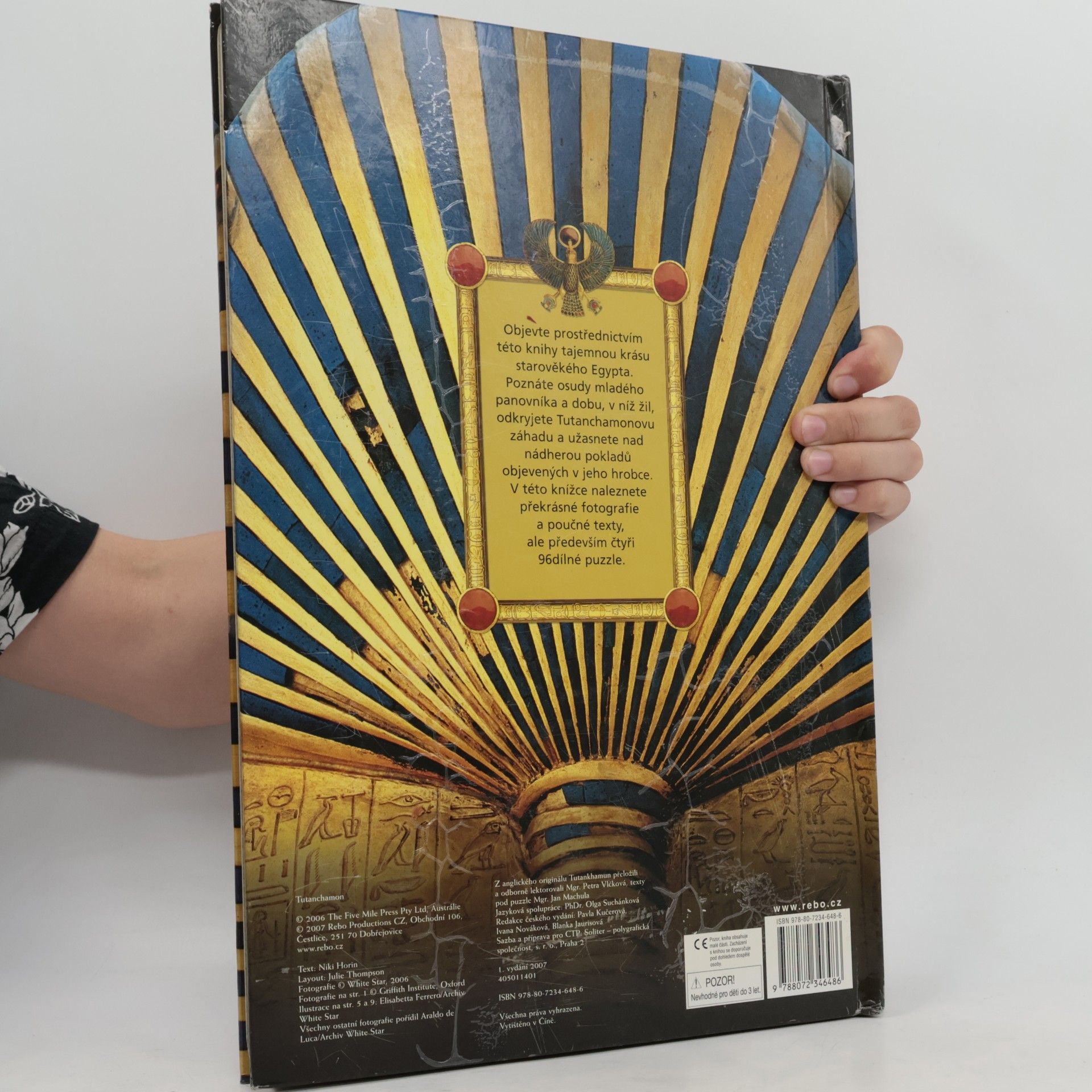 Niki Horin Tutanchamon : kniha se čtyřmi 96dílnými puzzle