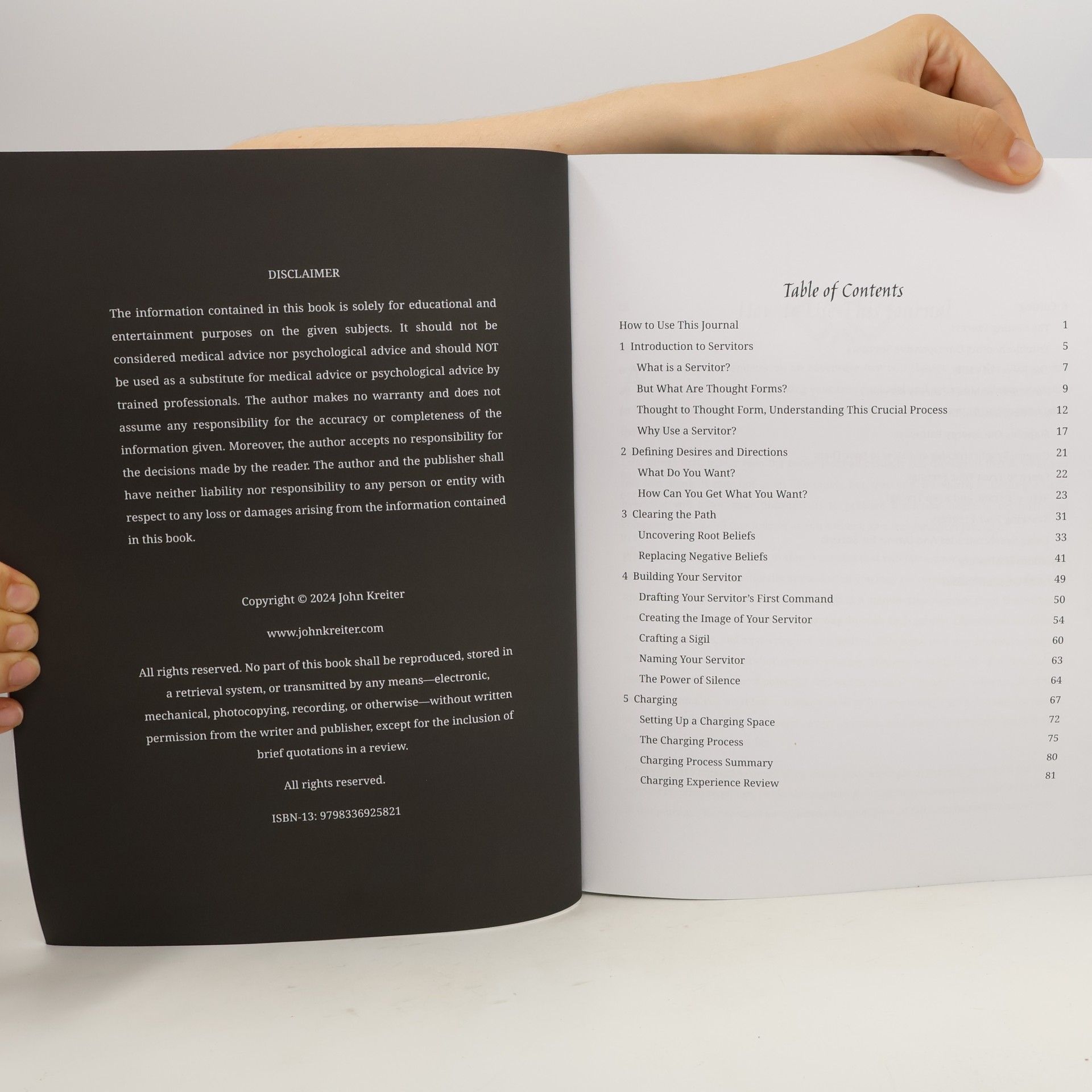 John Kreiter Create a Servitor Journal