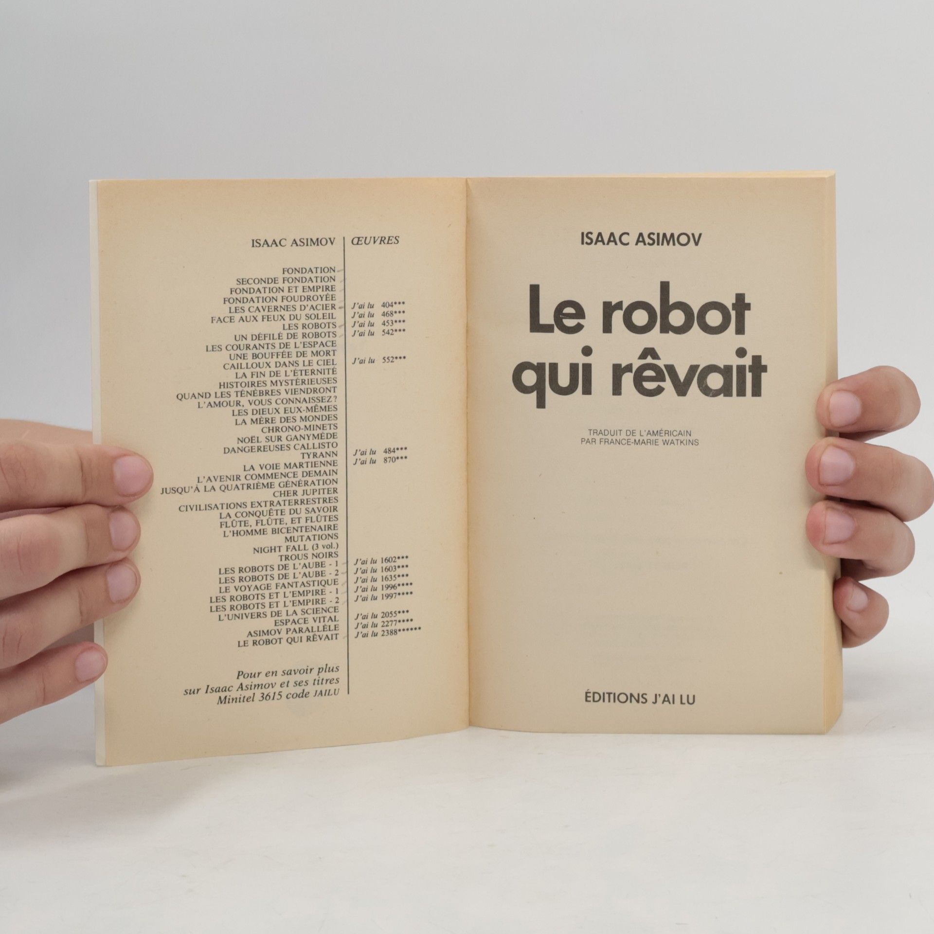 Isaac Asimov Le robot qui rêvait