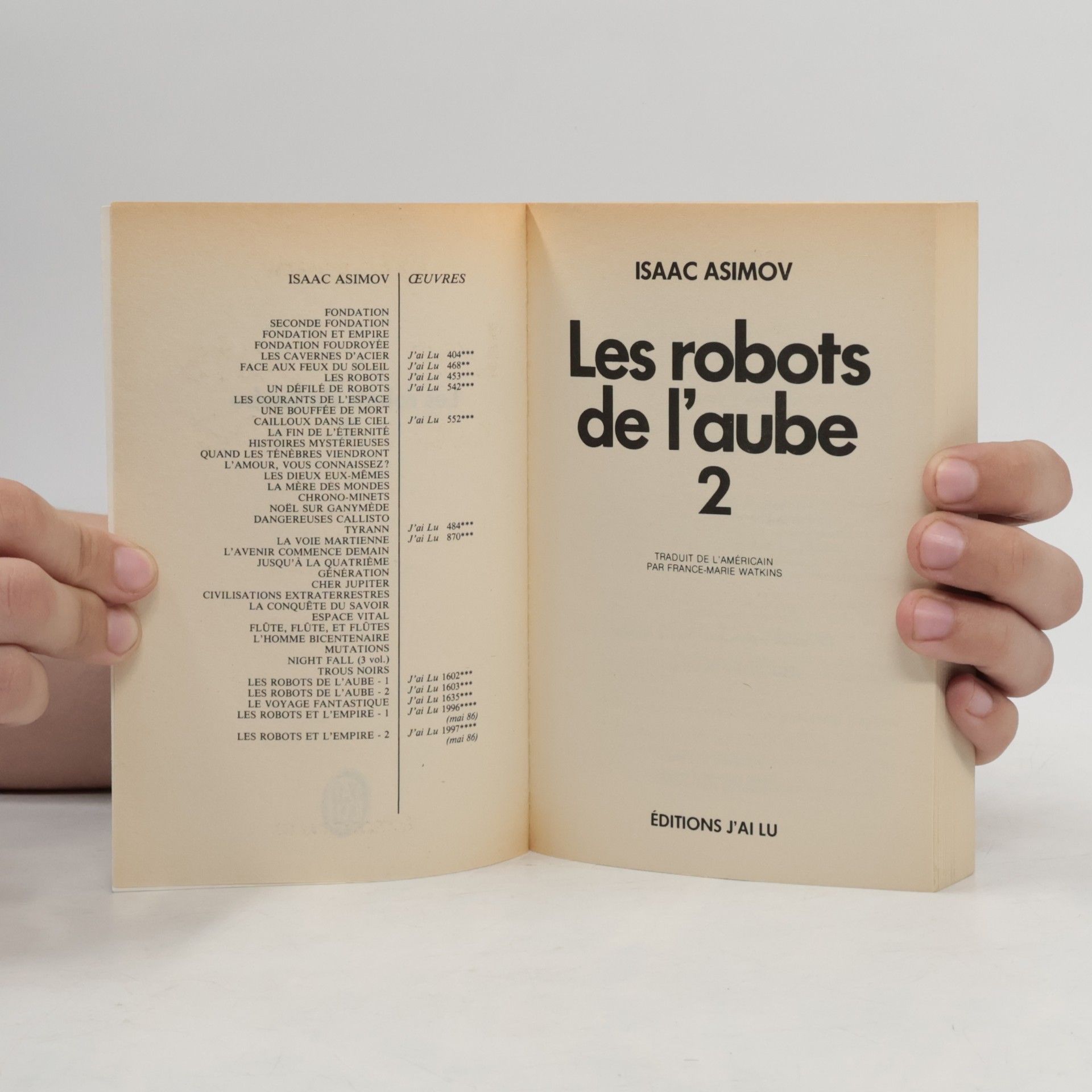 Isaac Asimov Les robots de l'aube 2
