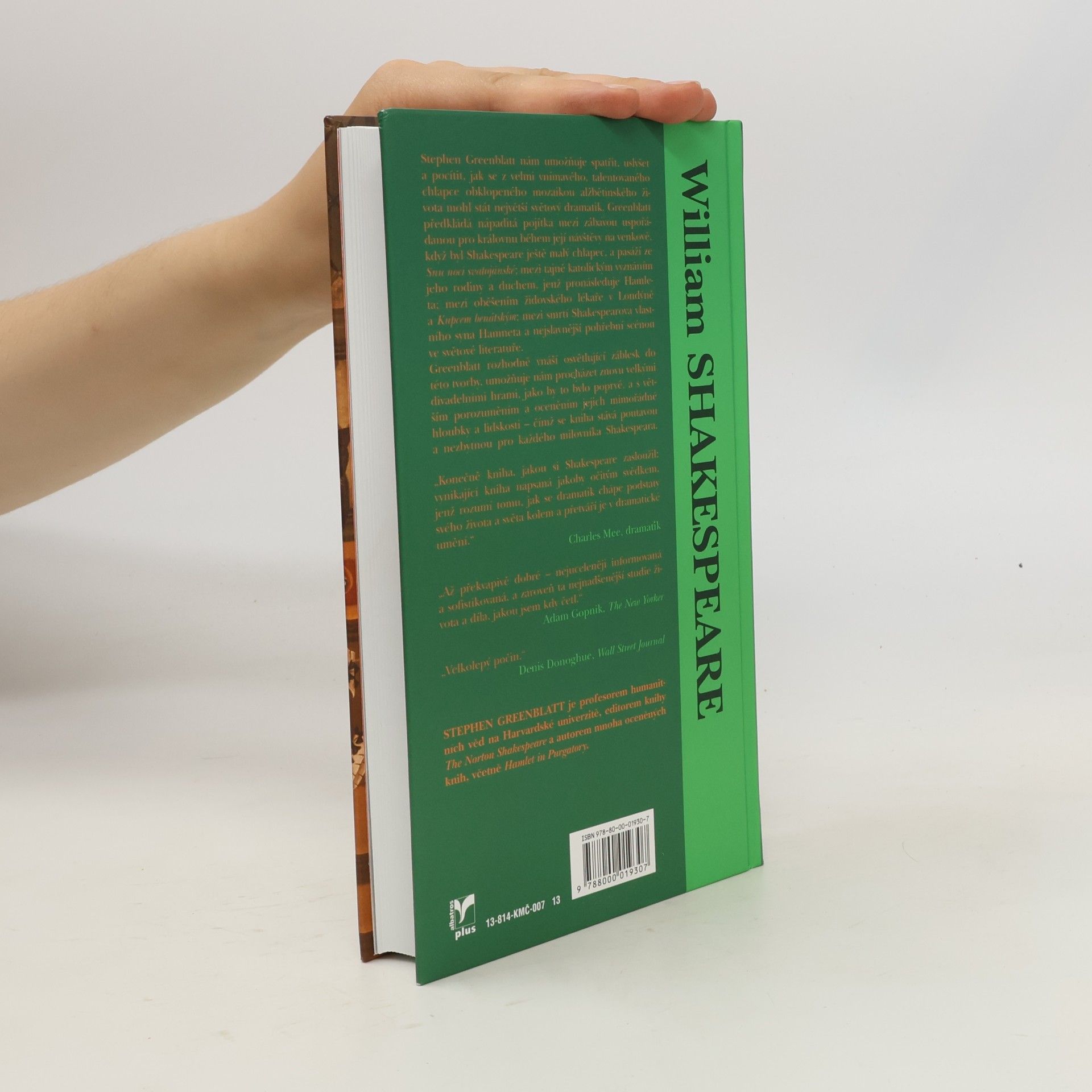 Stephen Greenblatt William Shakespeare. Velký příběh neznámého muže