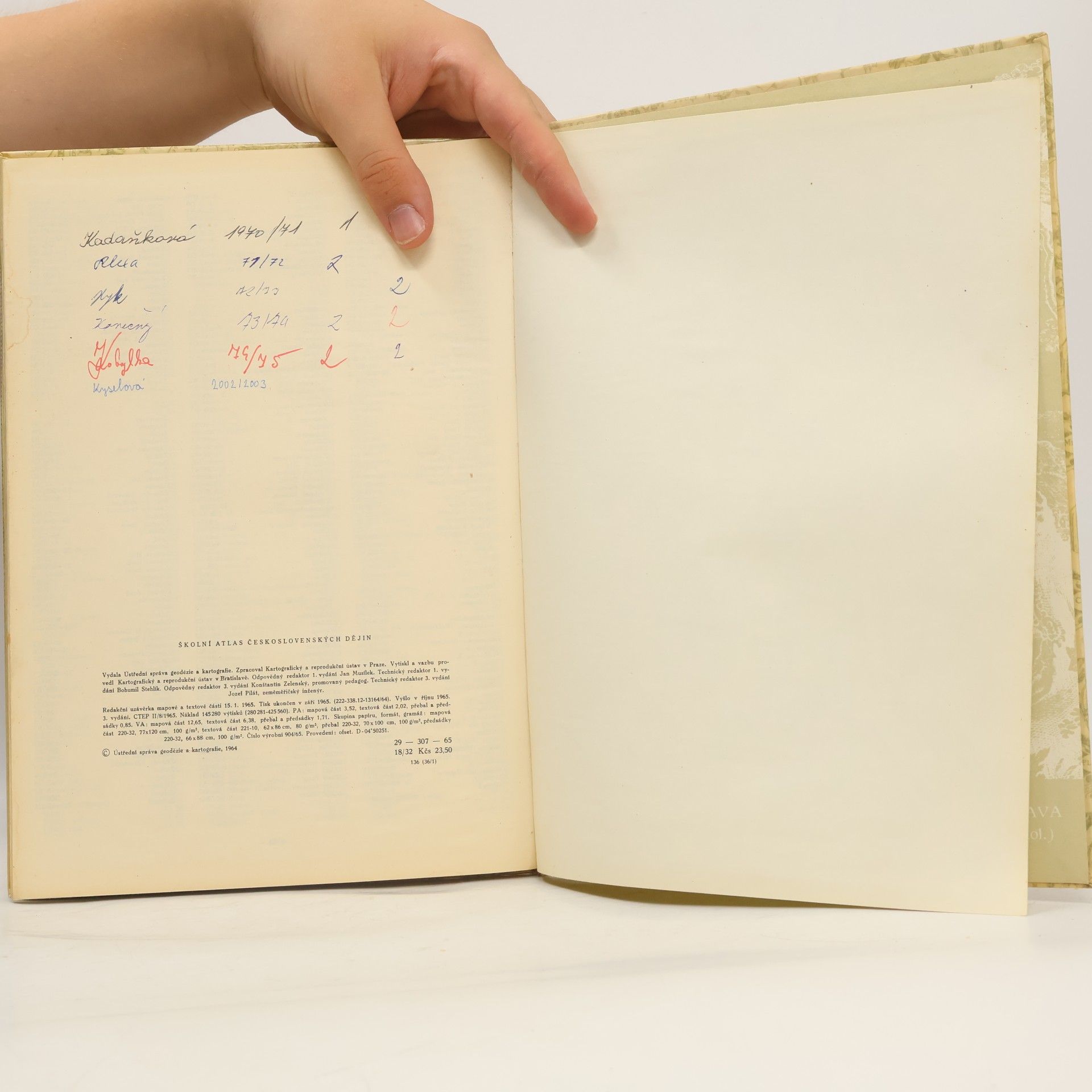 Collectif d'auteurs Školní atlas československých dějin