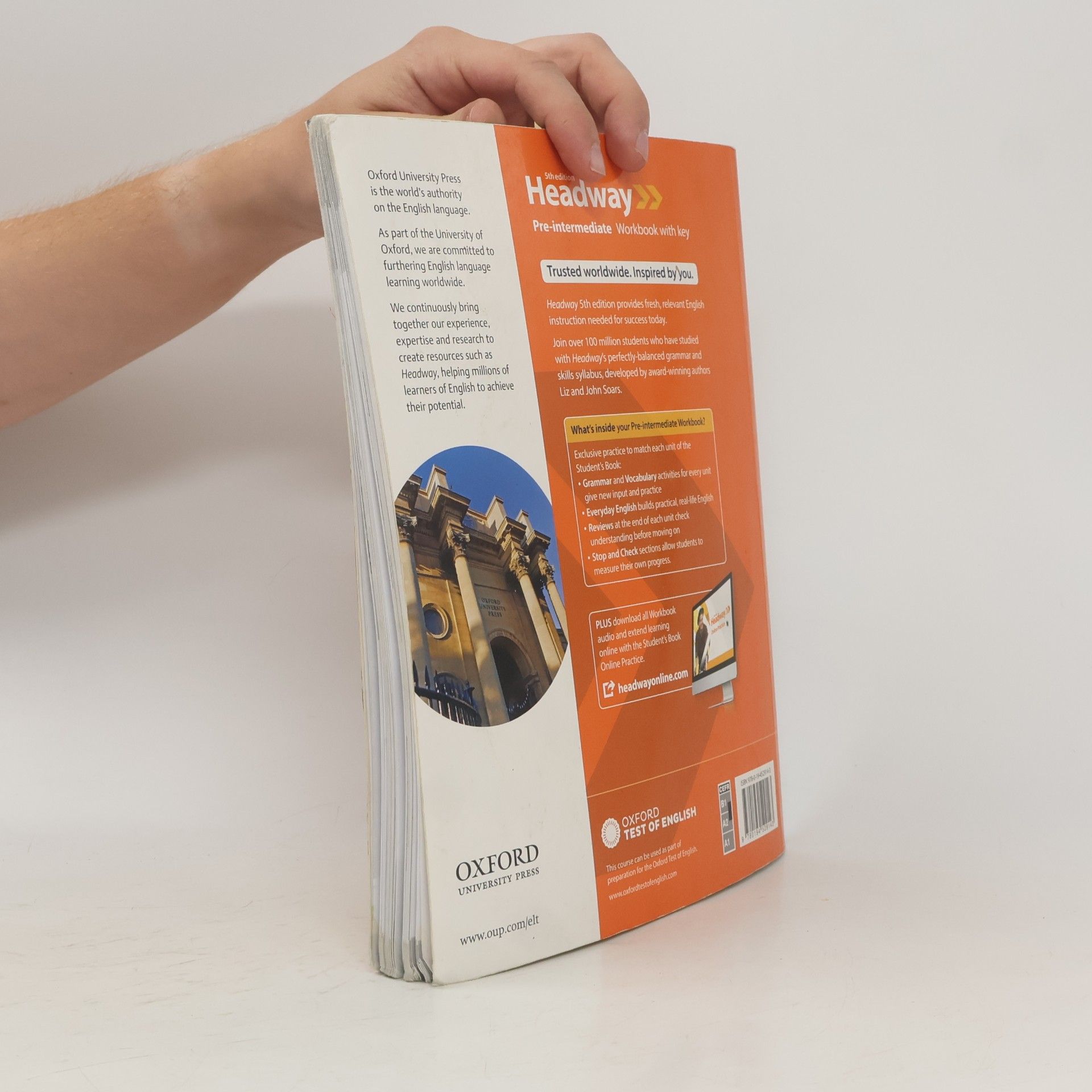 Liz Soars Headway : Pre-Intermediate. Workbook with key