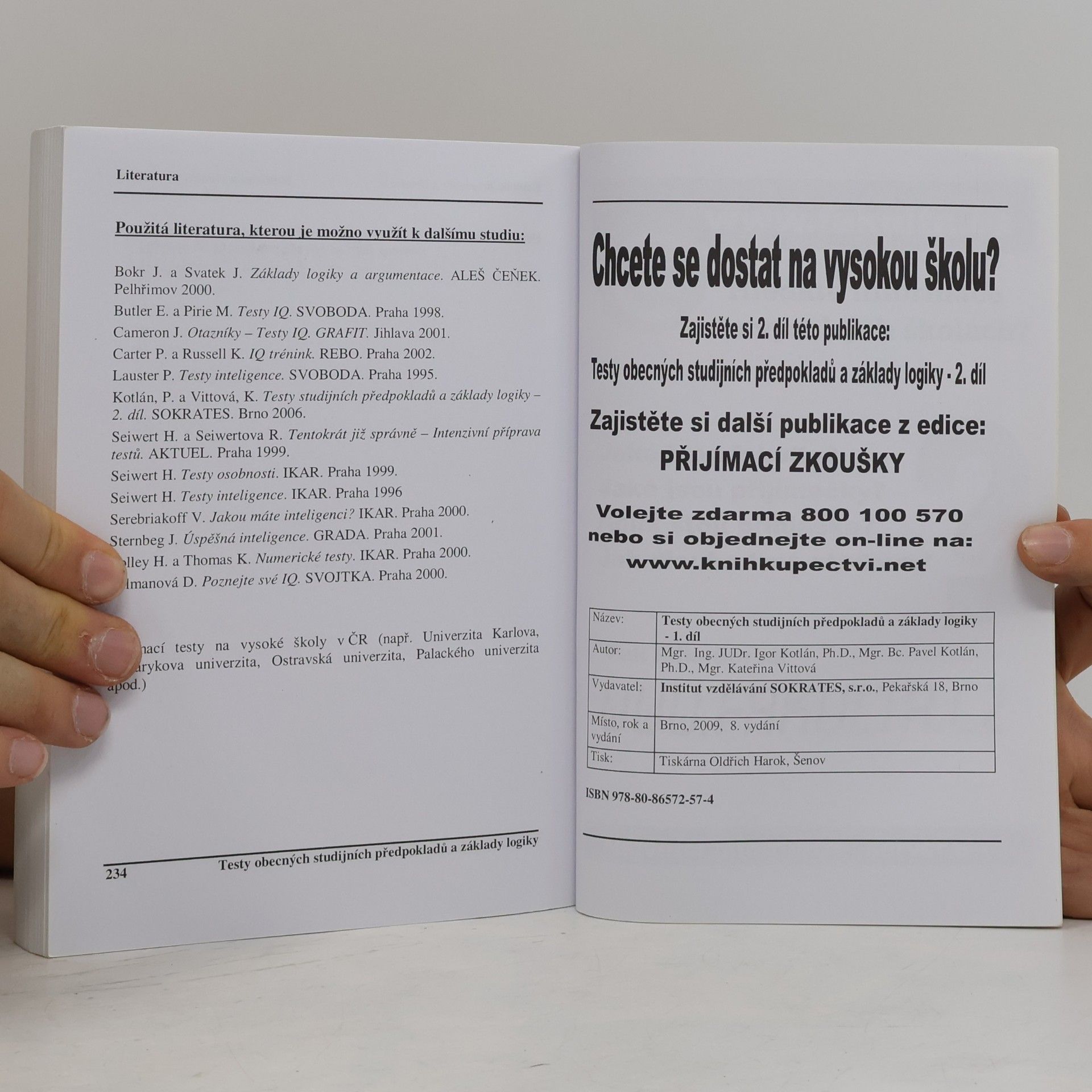 Igor Kotlán Testy obecných studijních předpokladů a základy logiky 1