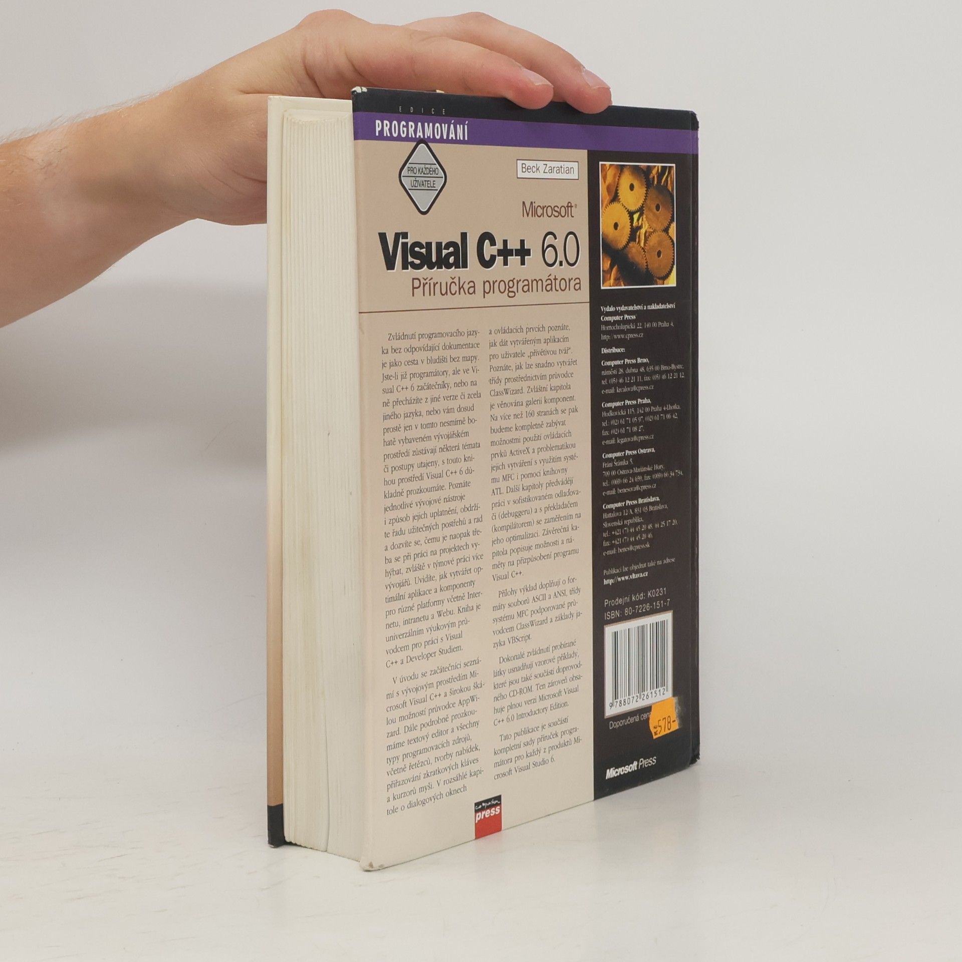 Beck Zaratian Microsoft Visual C++ 6.0 : příručka programátora