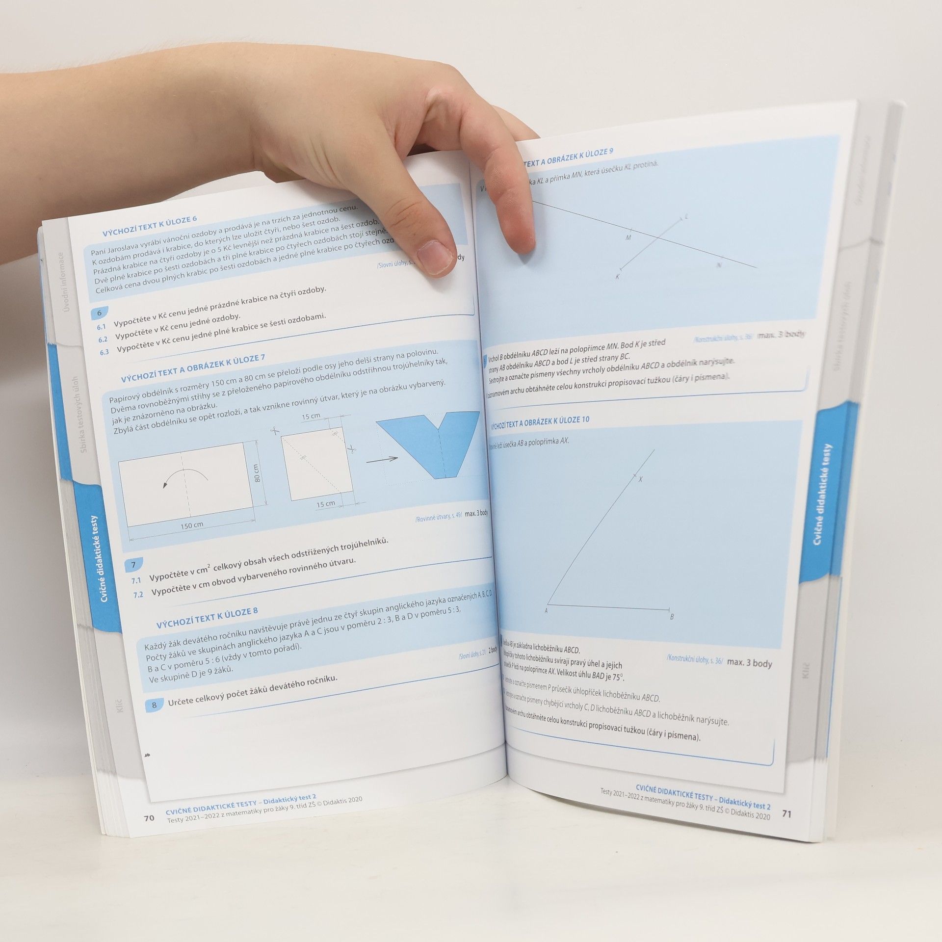 Autorenkollektiv Testy z matematiky pro žáky 9. tříd ZŠ 2021/2022