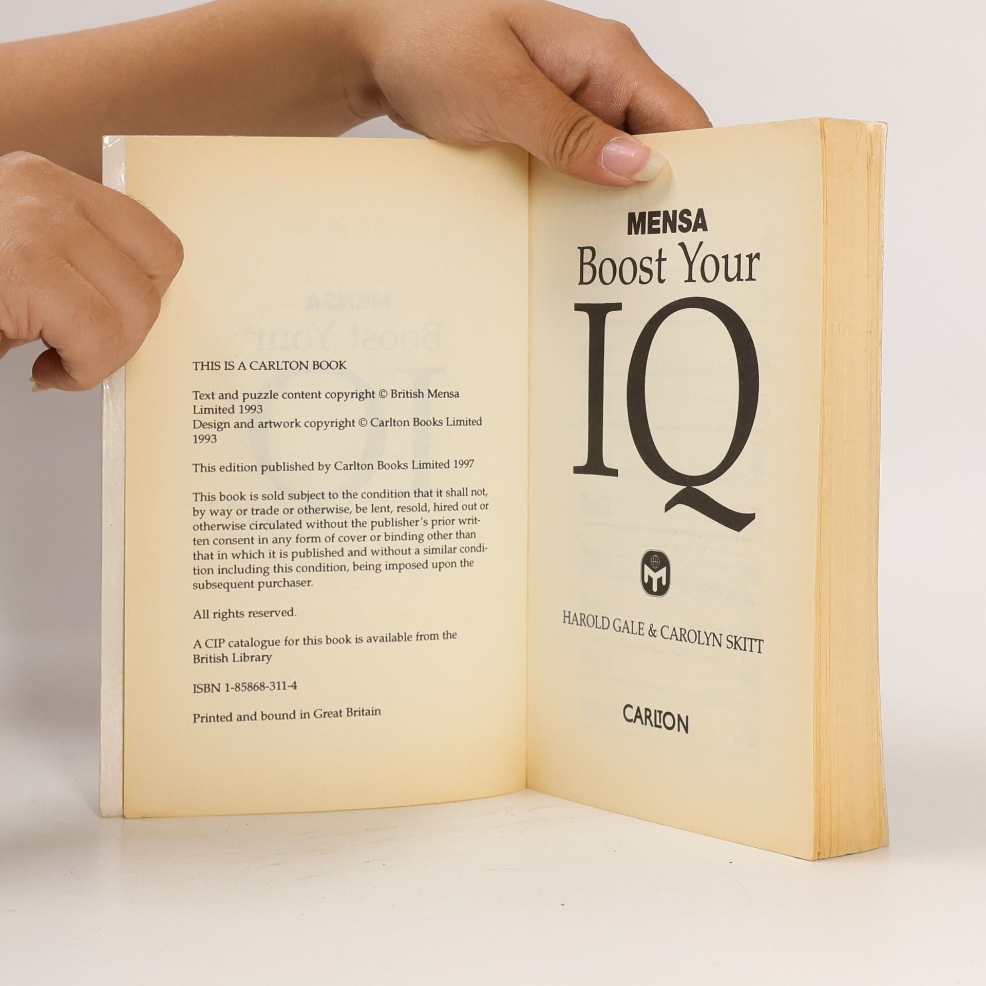 Harold Gale Mensa Boost Your IQ