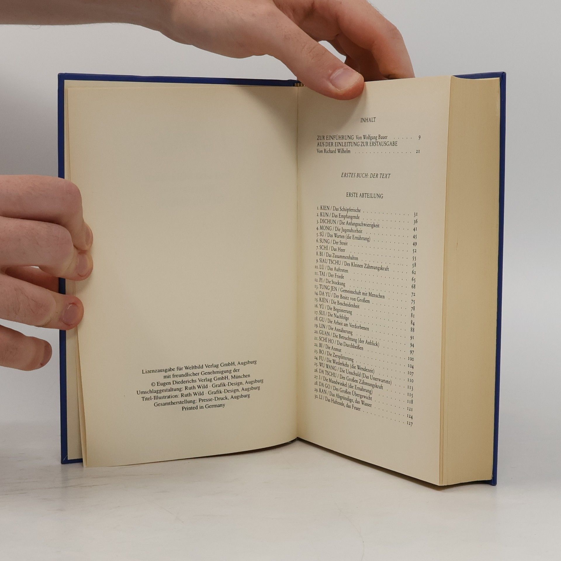 Richard Wilhelm Wege der Weisheit. I ging