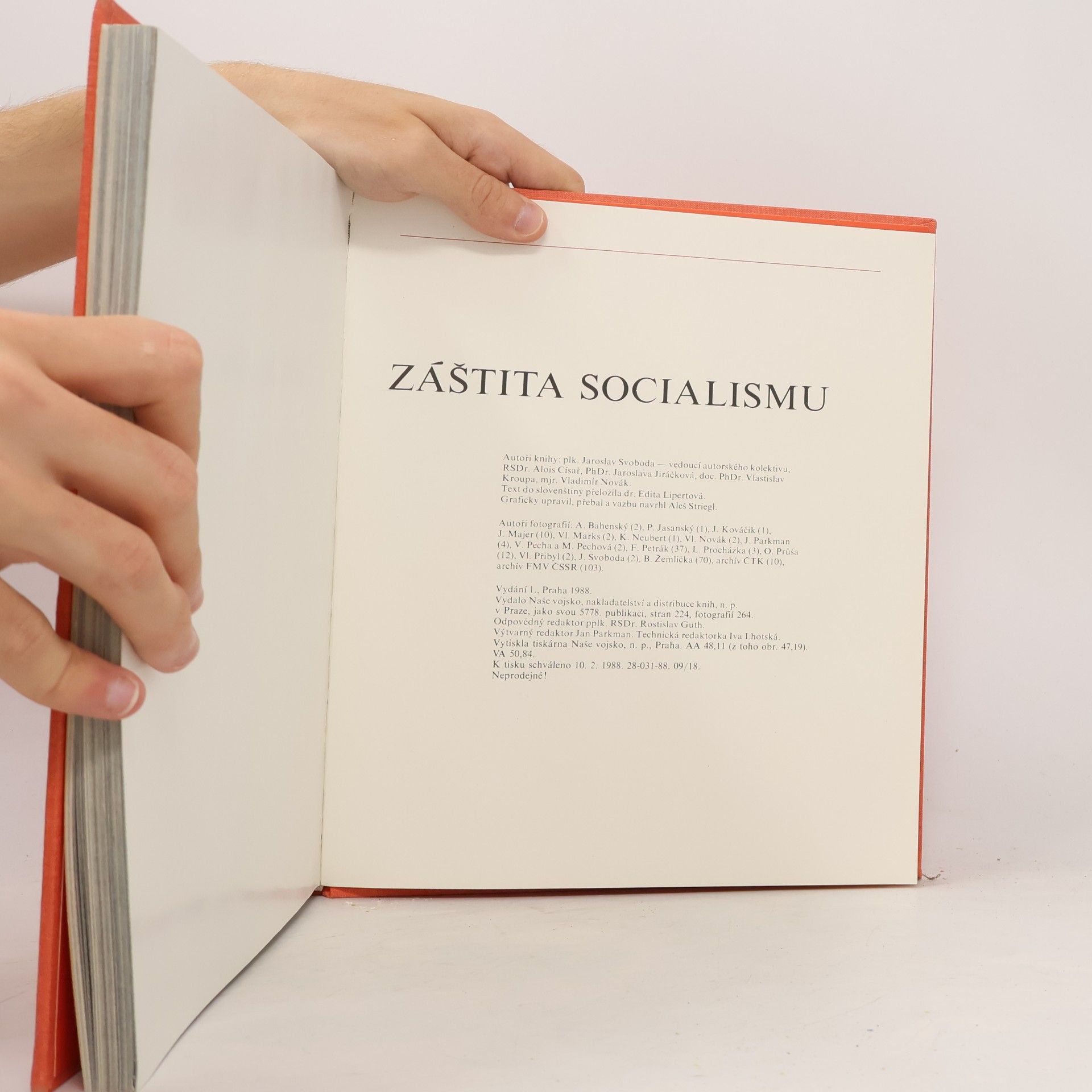 Jaroslav Svoboda Záštita socialismu