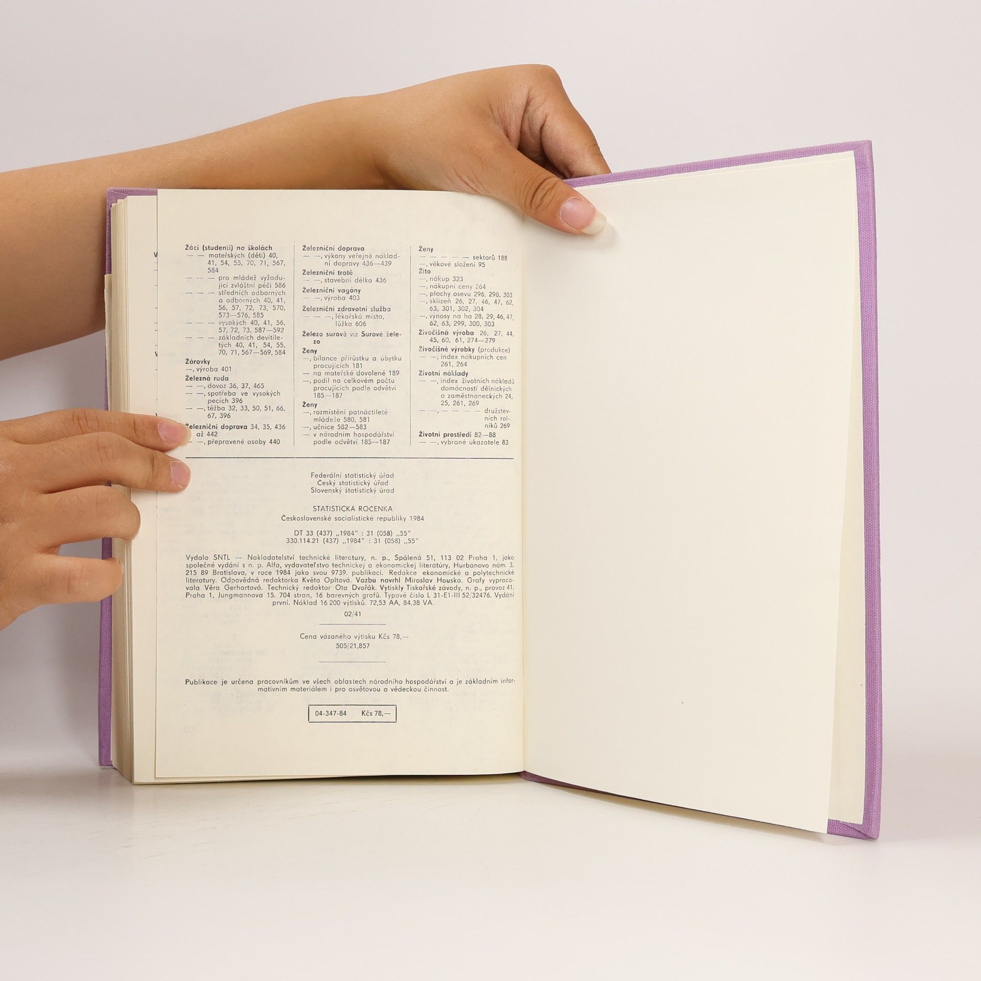 Kolektív autorov Statistická ročenka Československé socialistické republiky 1984