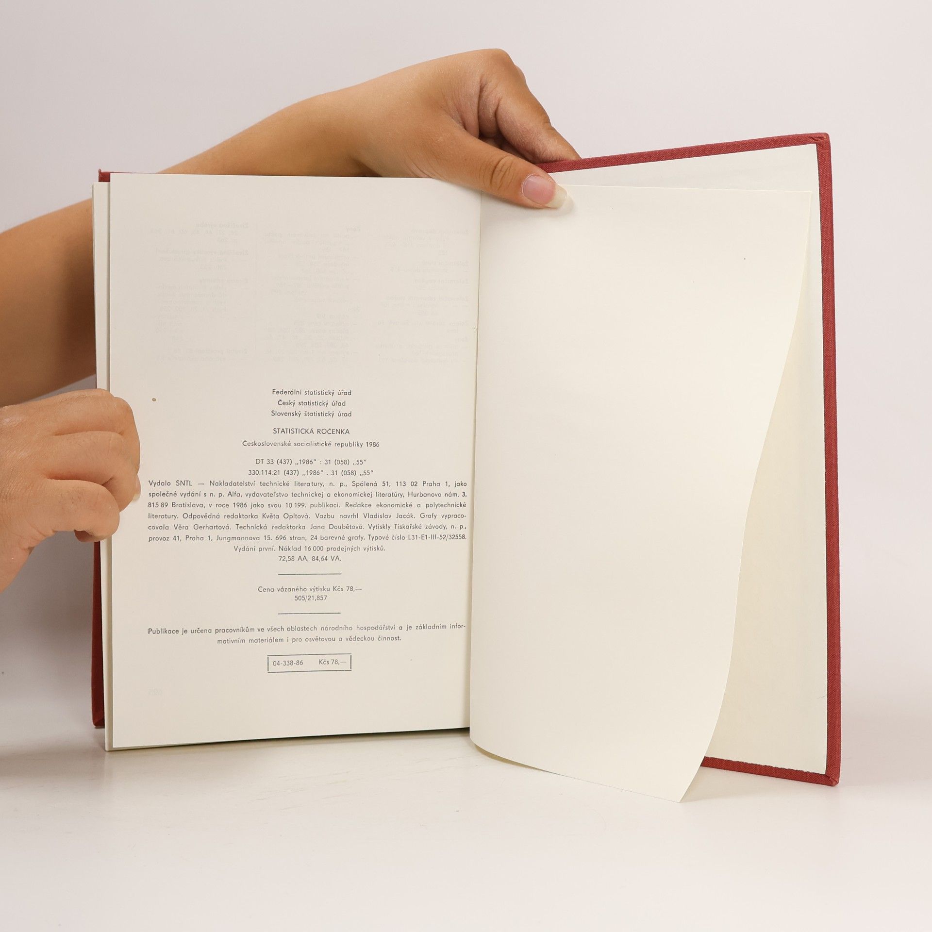 Kolektív autorov Statistická ročenka Československé socialistické republiky 1986