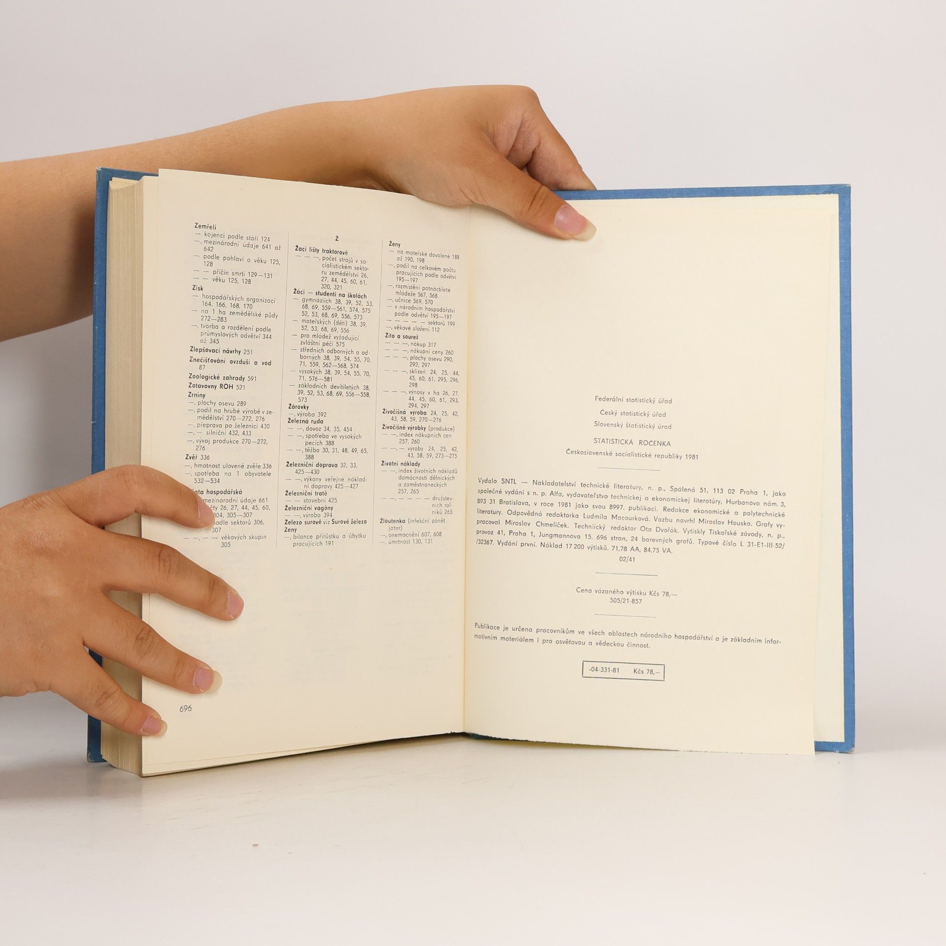 Various authors Statistická ročenka Československé socialistické republiky 1981