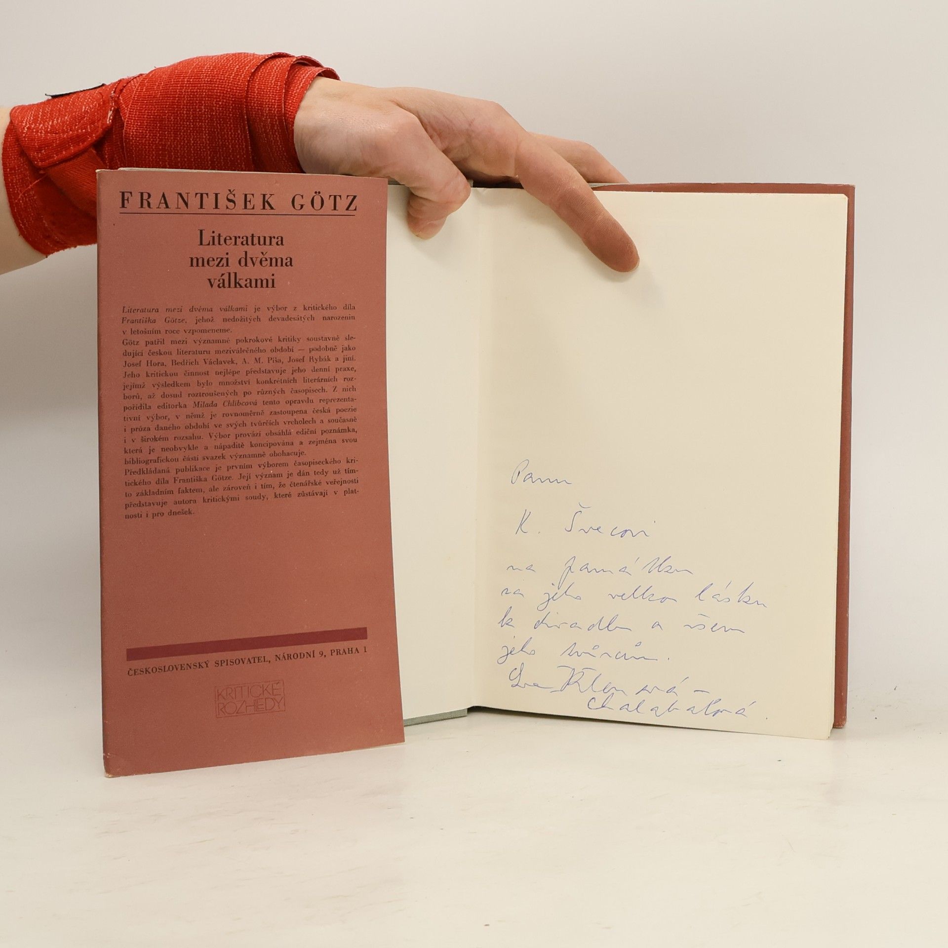 František Götz Literatura mezi dvěma válkami