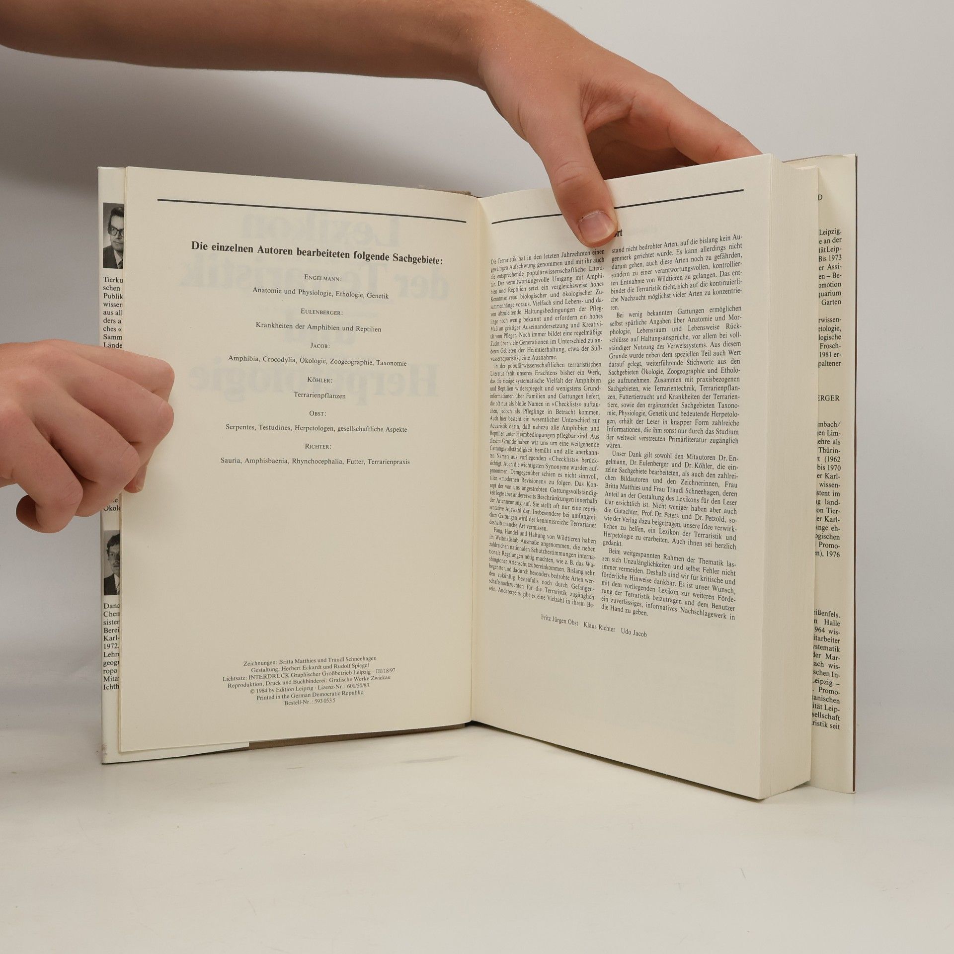 Fritz Jürgen Obst Lexikon der Terraristik und Herpetologie