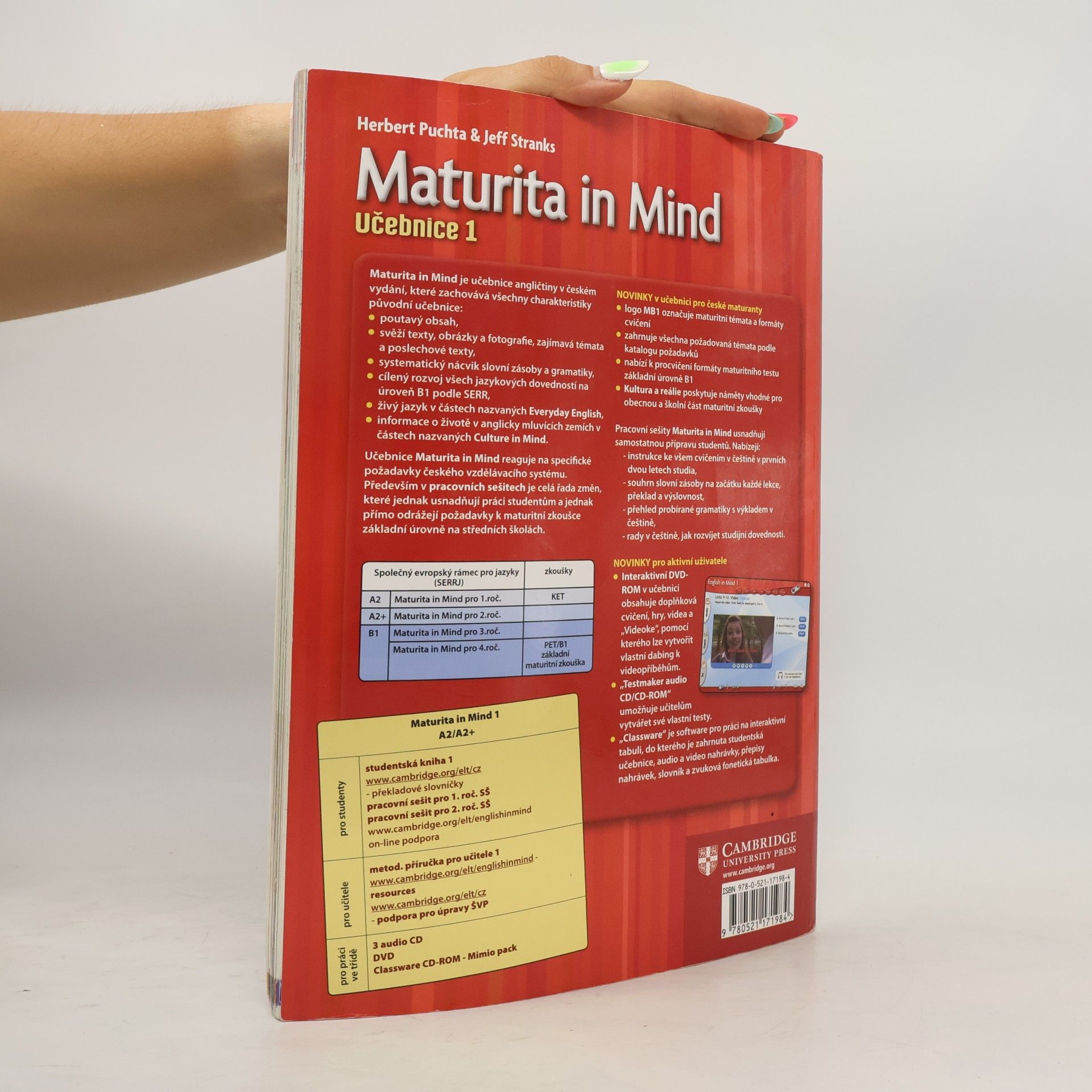 Herbert Puchta Maturita in mind : příprava k základní maturitní zkoušce pro 1. a 2. ročník středních škol. Učebnice 1