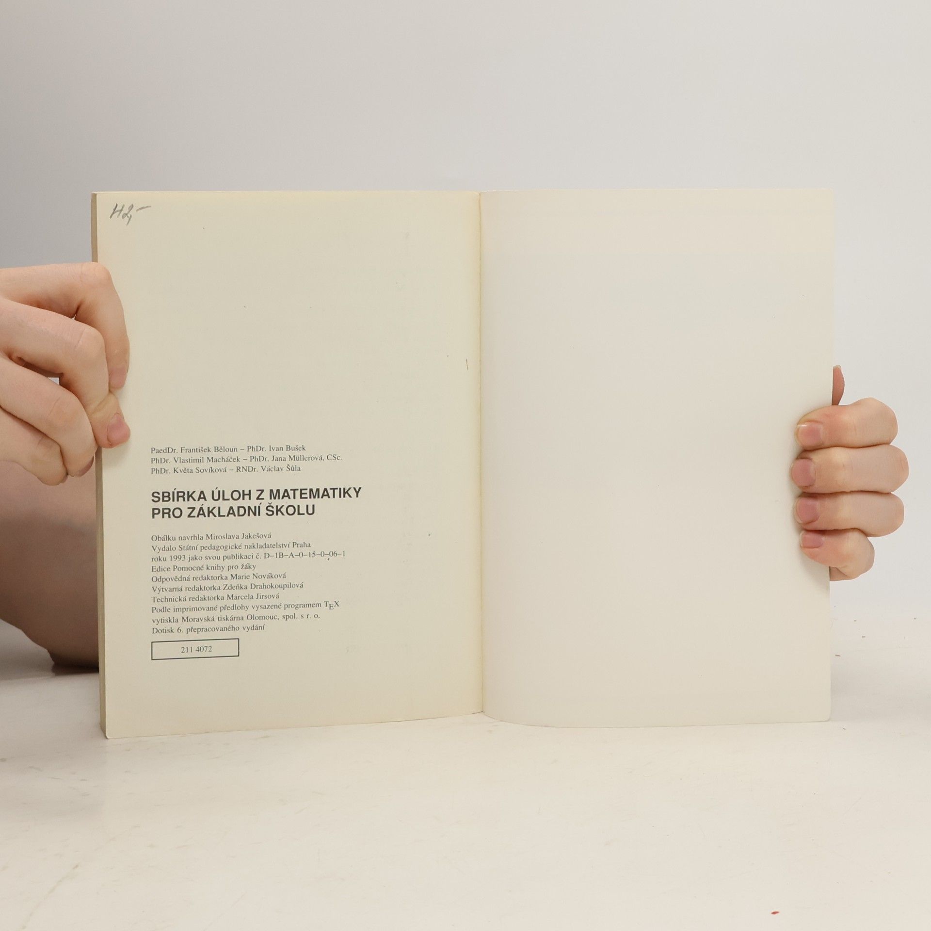 František Běloun Sbírka úloh z matematiky pro základní školu