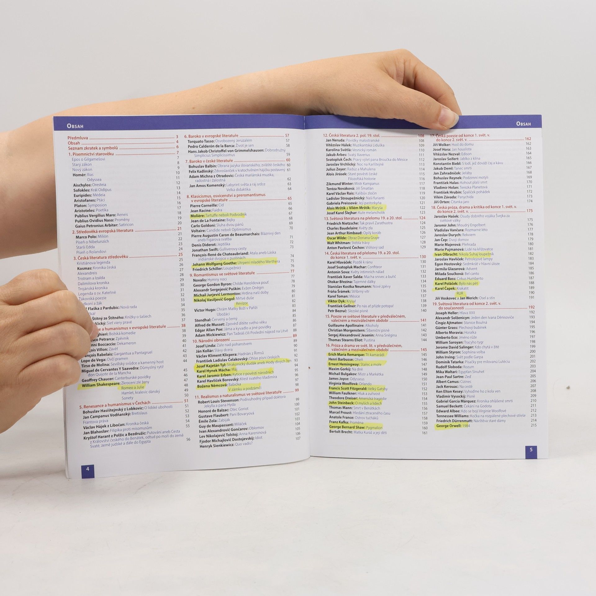 Otakar Slanař Obsahy a rozbory děl: K literatuře - přehledu SŠ učiva