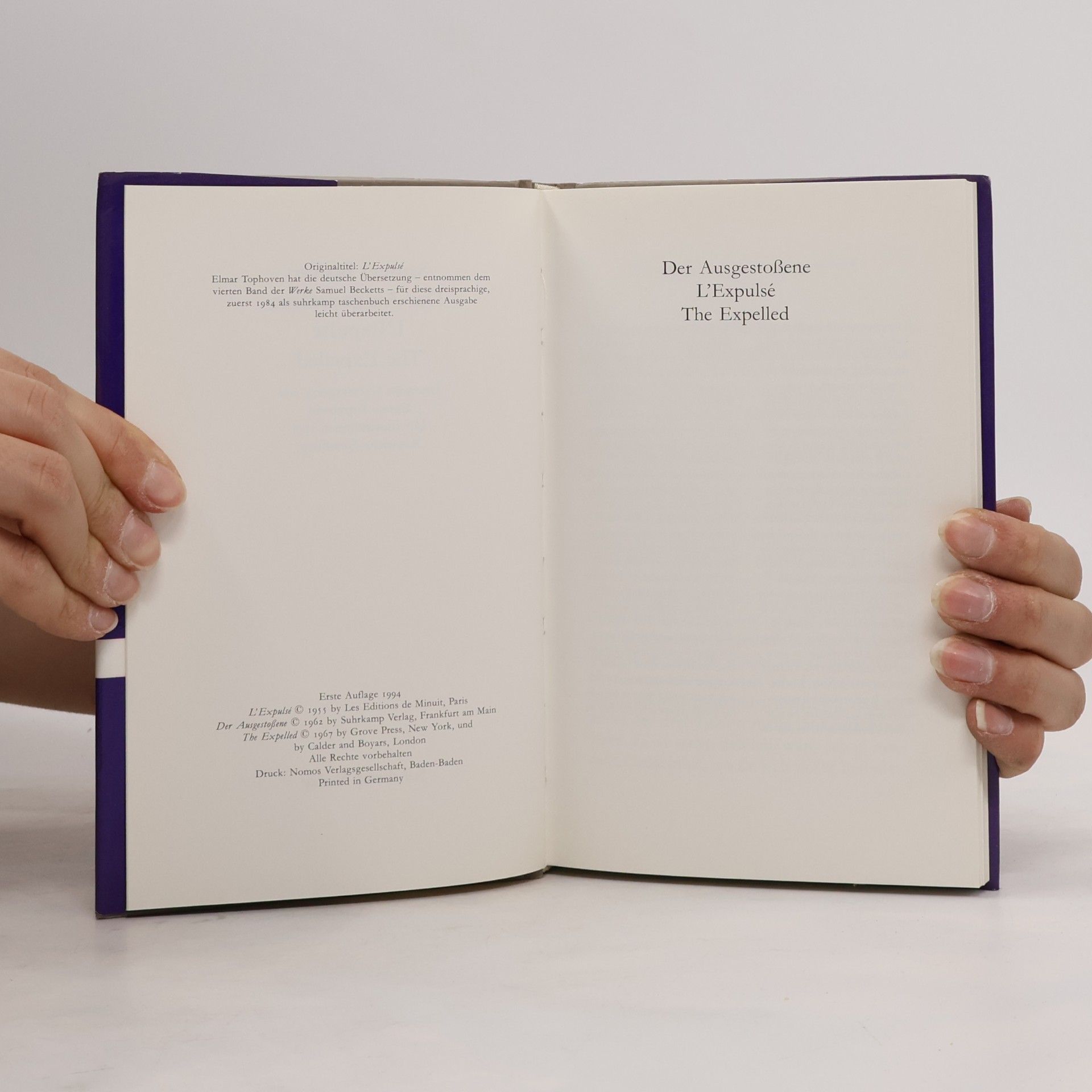 Samuel Beckett Der Ausgestoßene