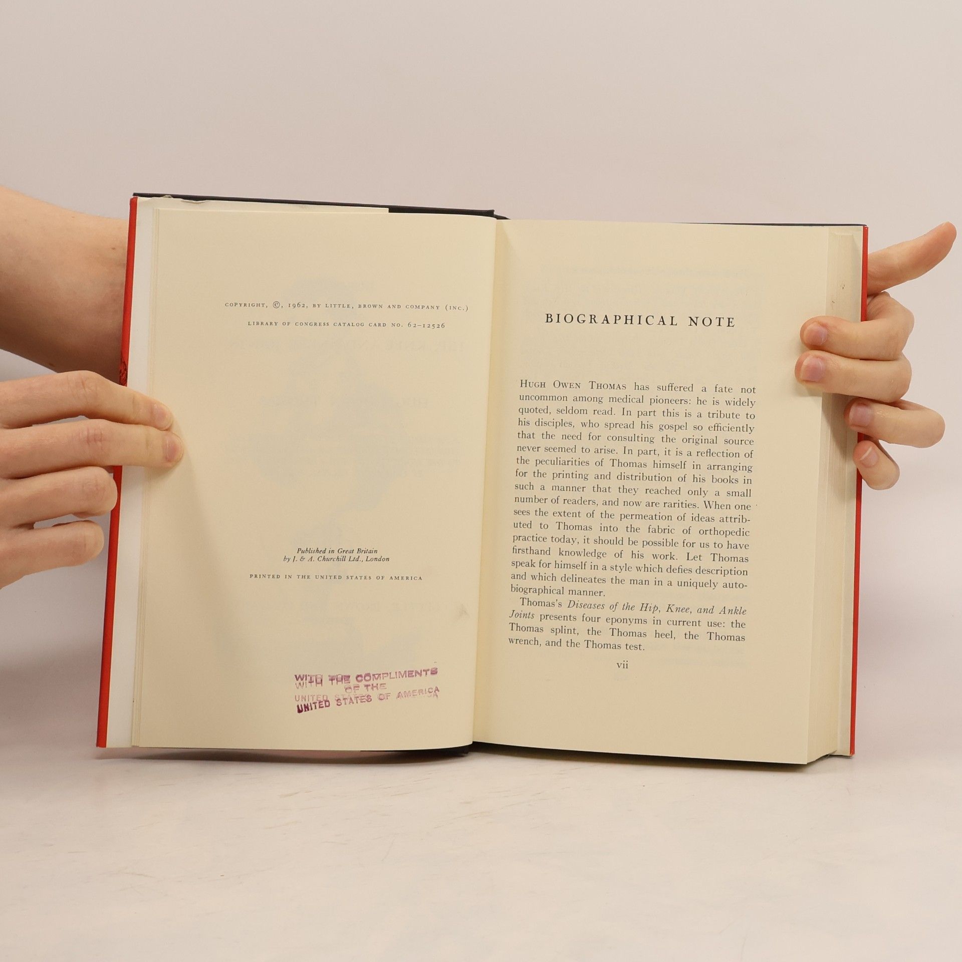 Hugh Owen Thomas Diseases of the Hip, Knee, and Ankle Joints