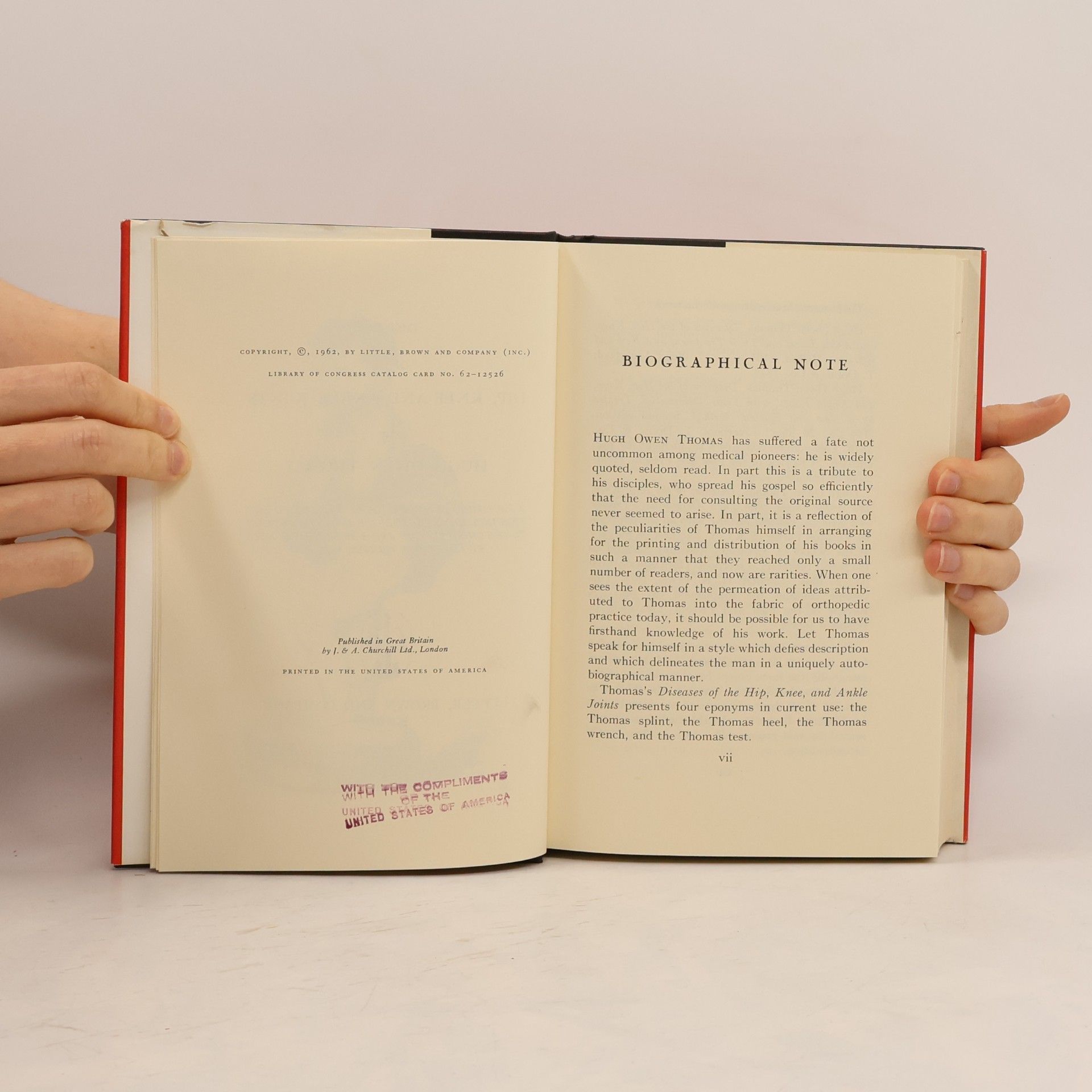 Hugh Owen Thomas Diseases of the Hip, Knee, and Ankle Joints