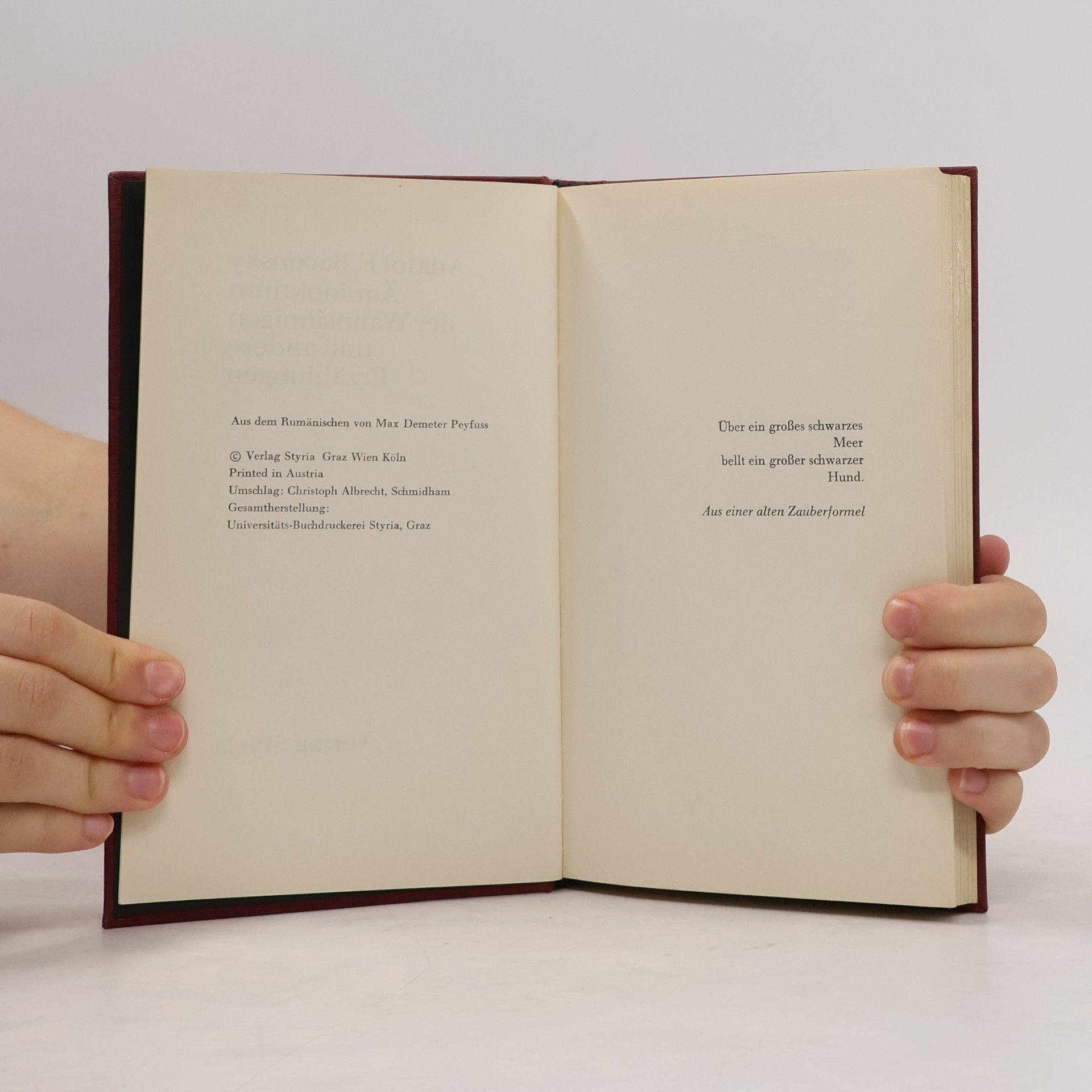 Anatol Emilian Baconsky Äquinoktium der Wahnsinnigen