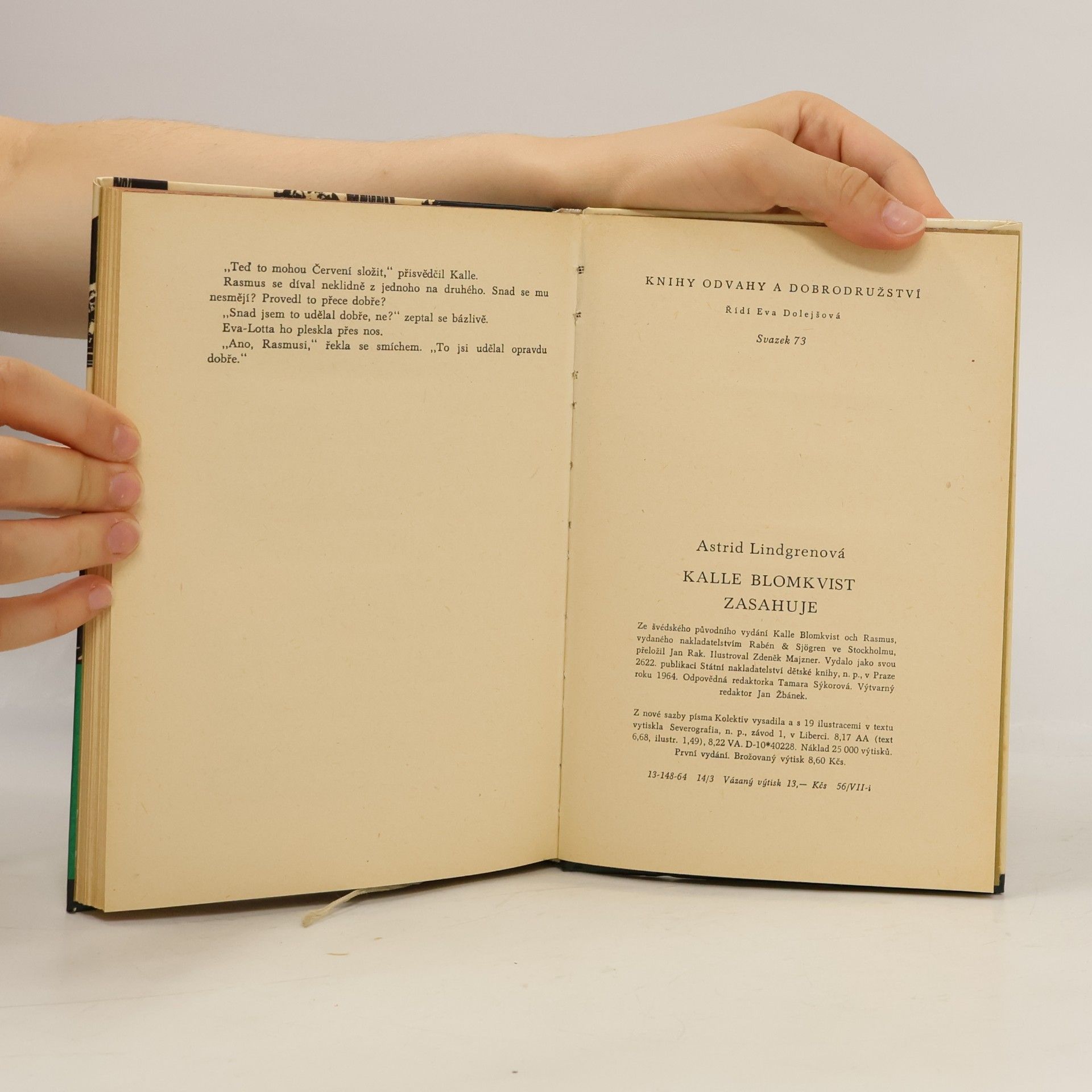 Astrid Lindgren Kalle Blomkvist zasahuje