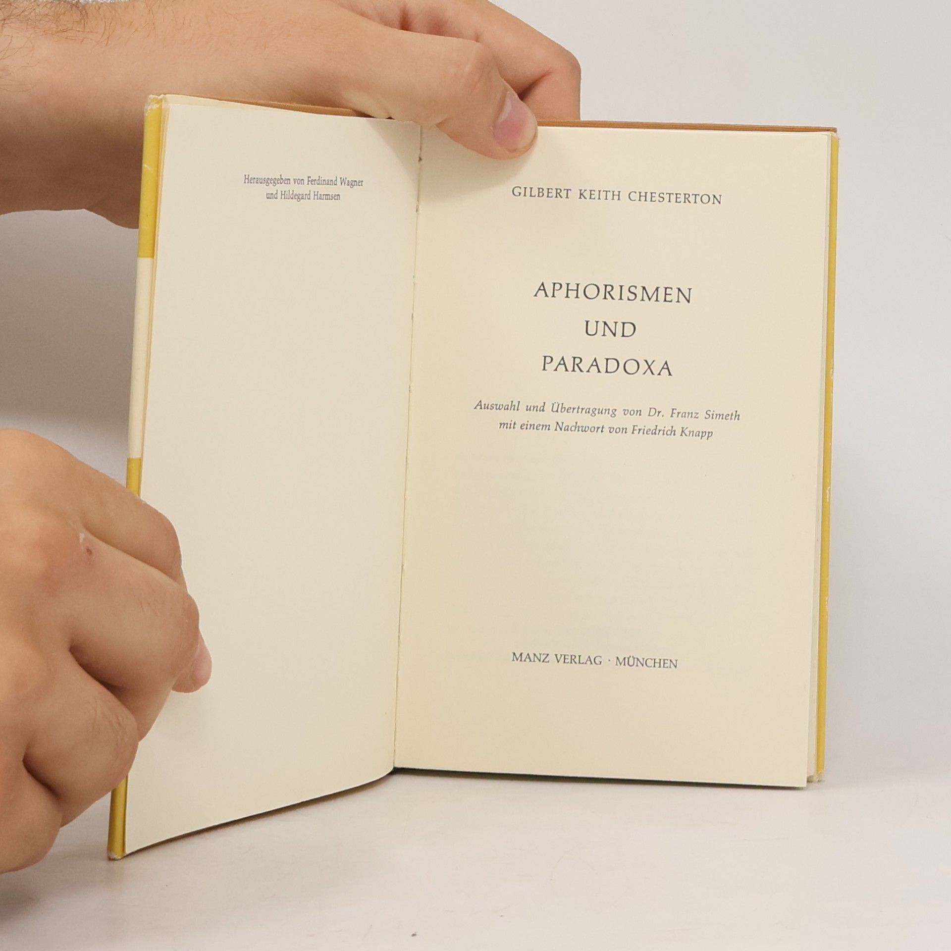 G. K. Chesterton Aphorismen und Paradoxa